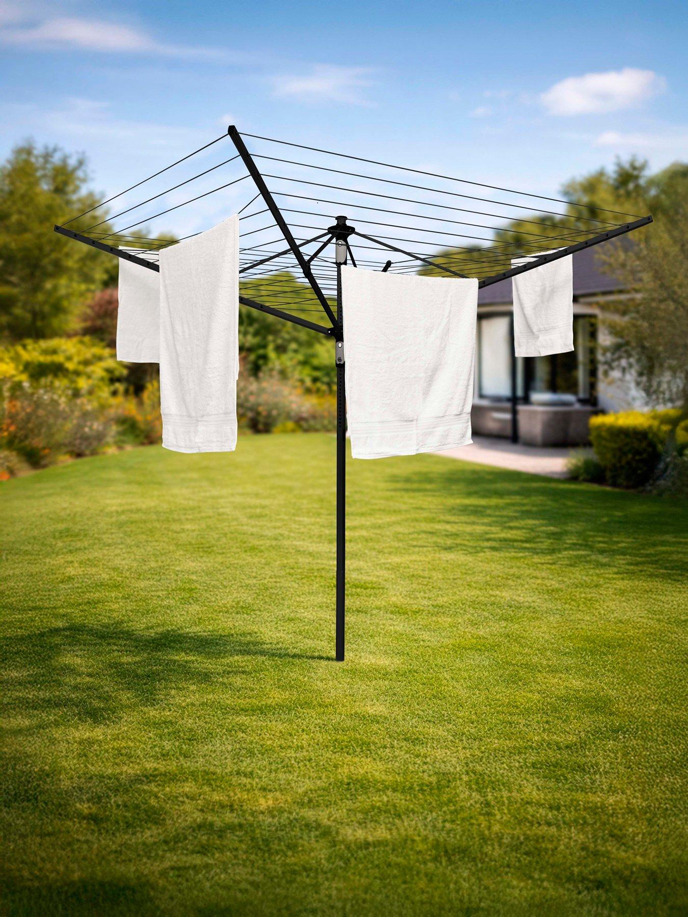 front image of swan-rotary-airer-stealth-60m