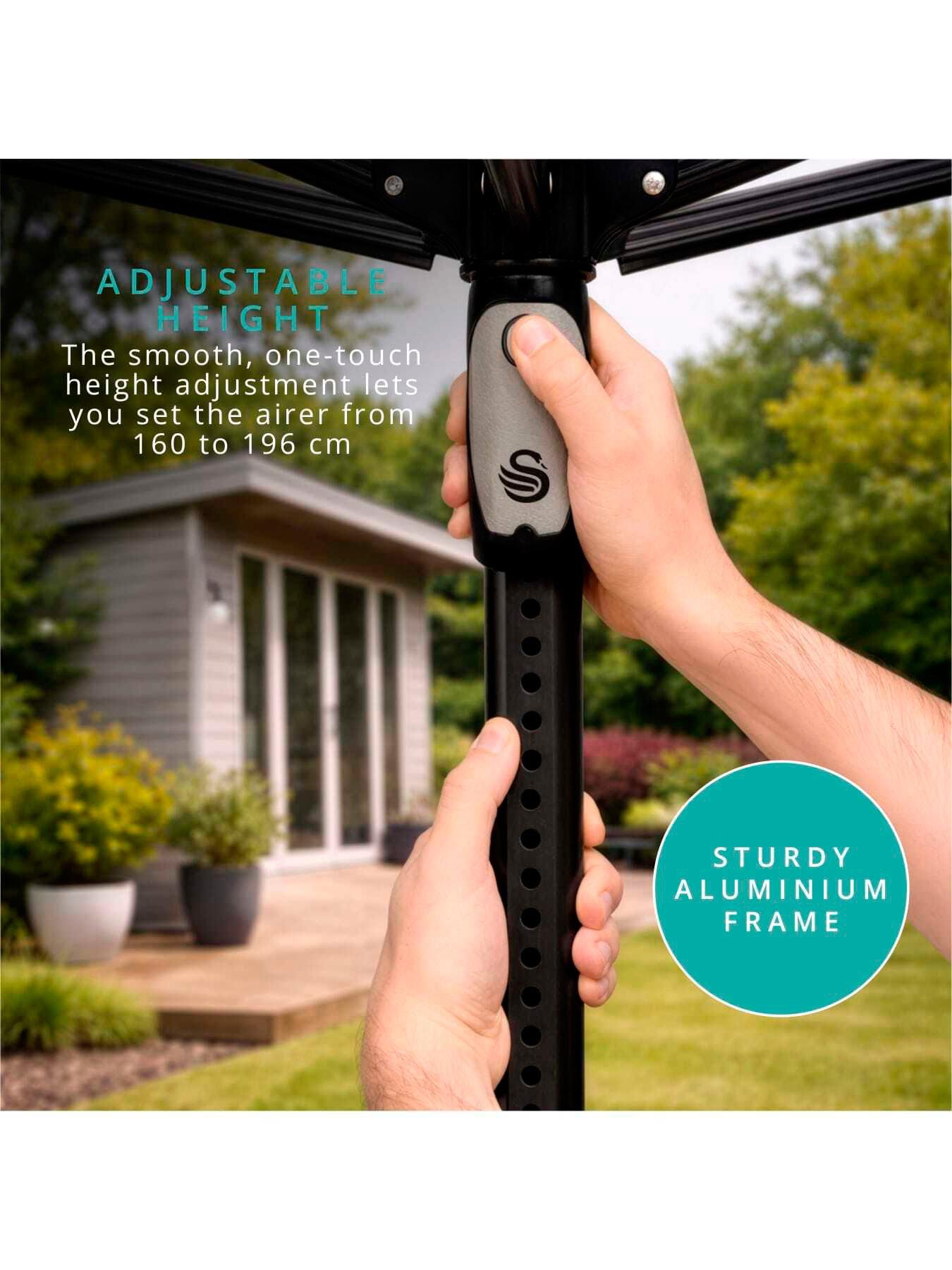  image of swan-rotary-airer-stealth-60m