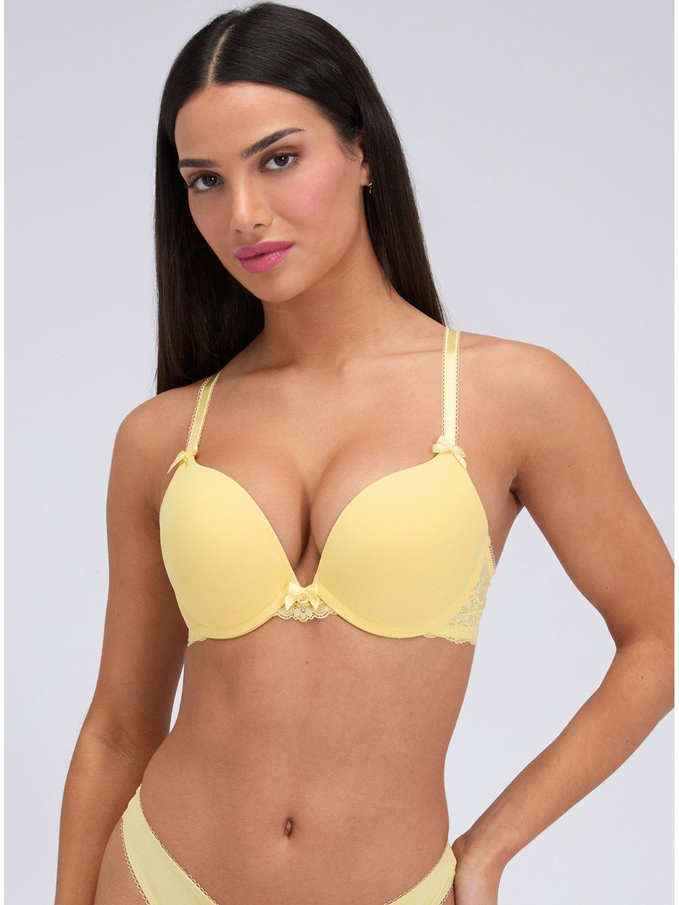 Boux Avenue Boux Avenue Sabrina Ultra Push Up Bra - Butter Yellow
