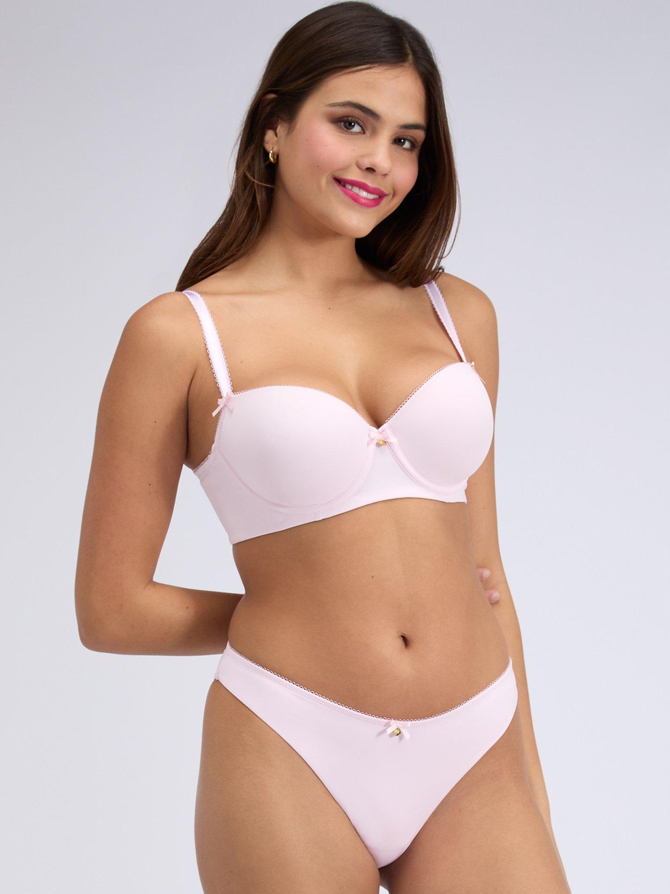 Image 4 of 6 of Boux Avenue Emma Balconette Bra - Blush Pink