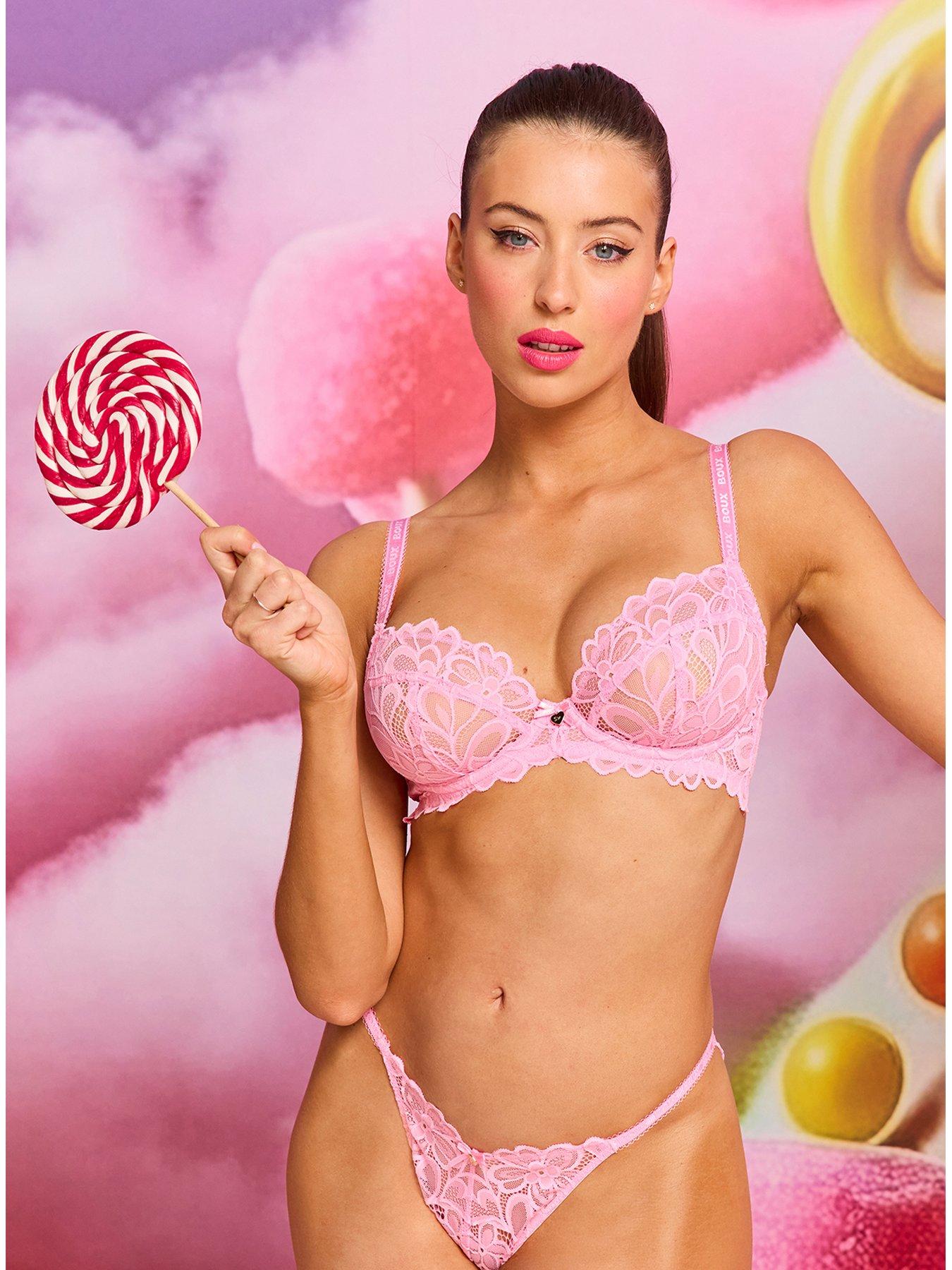 Boux Avenue Boux Avenue Heidi Plunge Bra - Bubblegum Pink