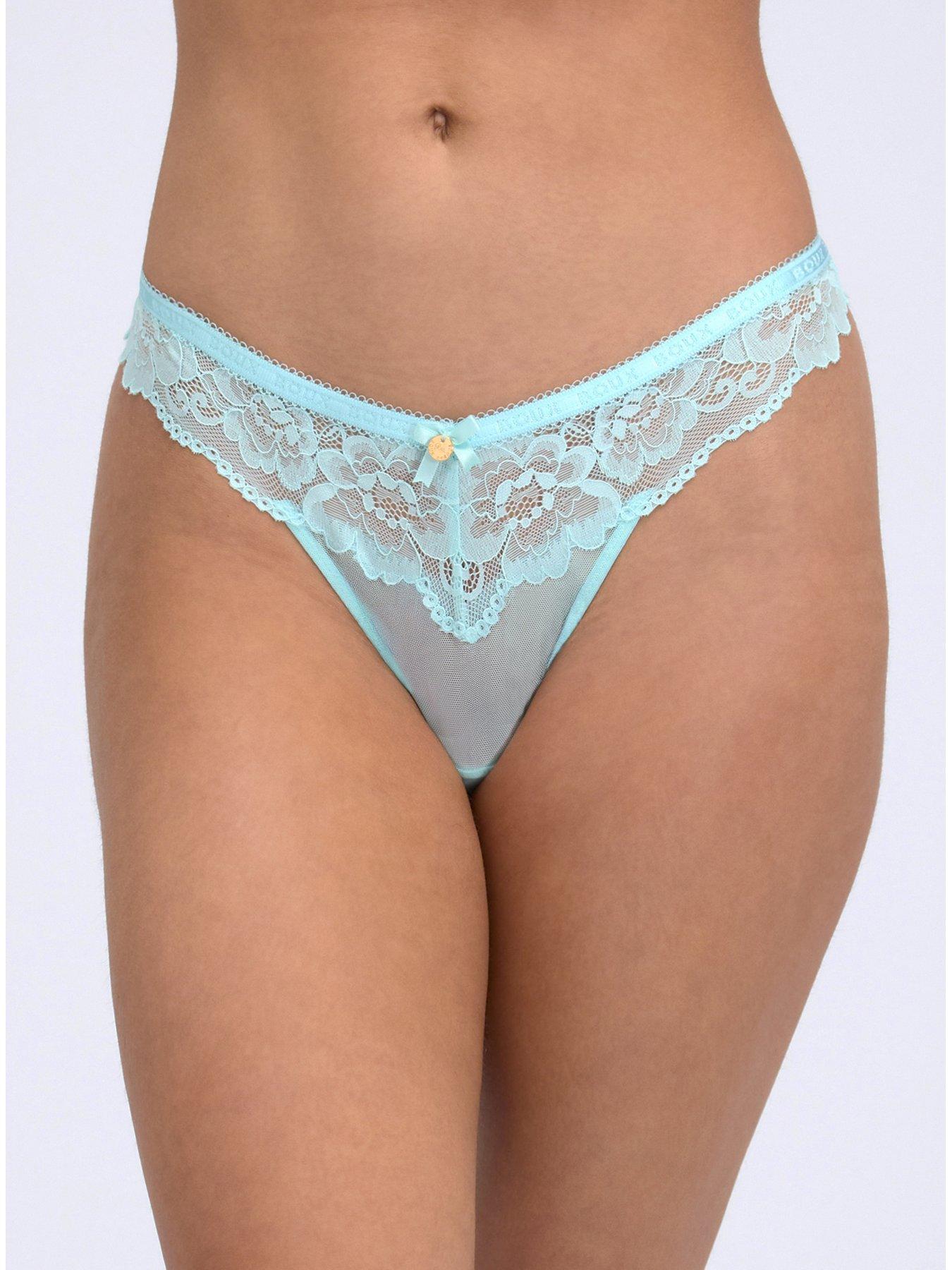 Image 1 of 4 of Boux Avenue Harper Thong - Aqua