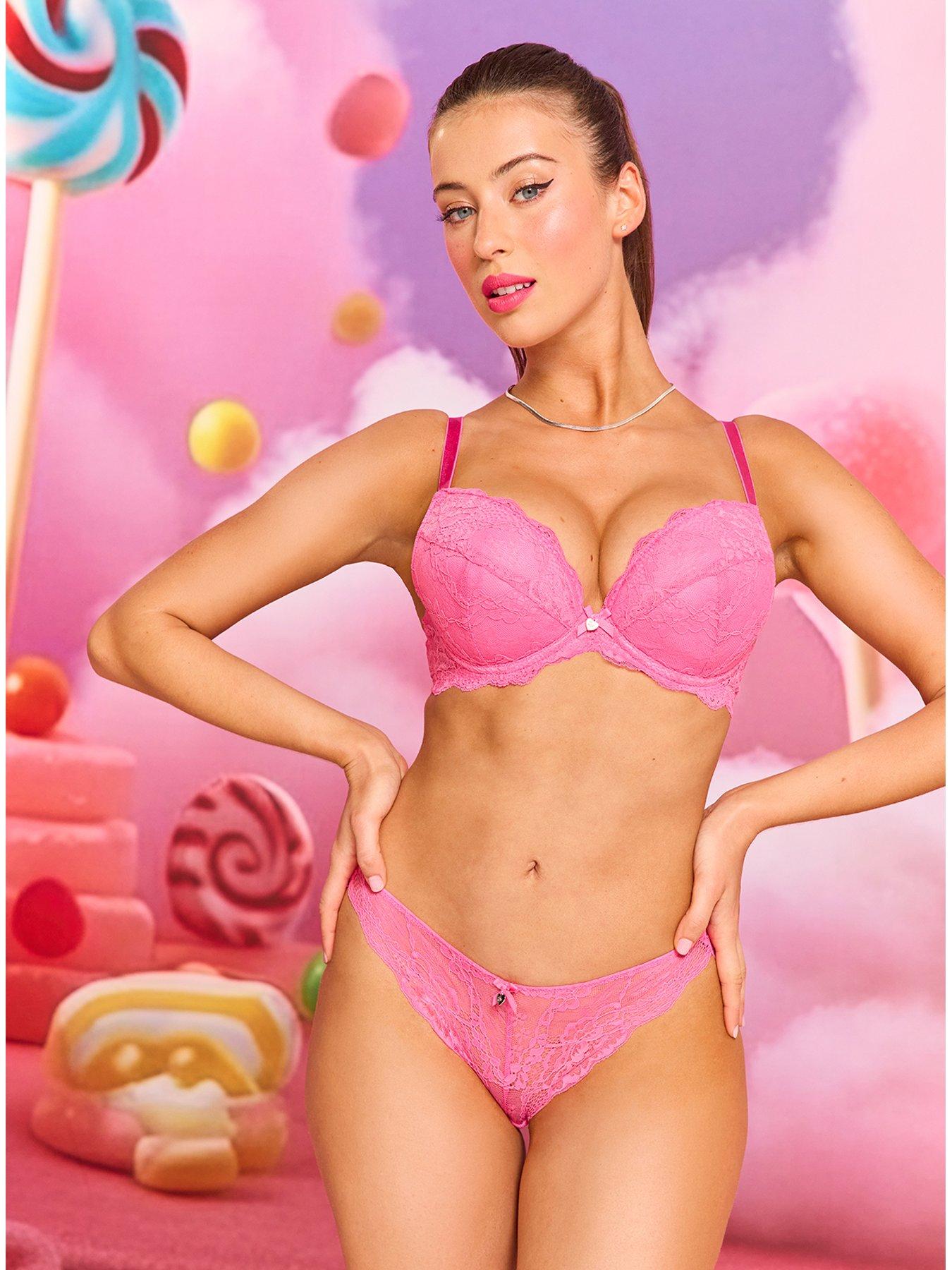 Boux Avenue Boxu Avenue Mollie 24 Plunge Bra - Hot Pink