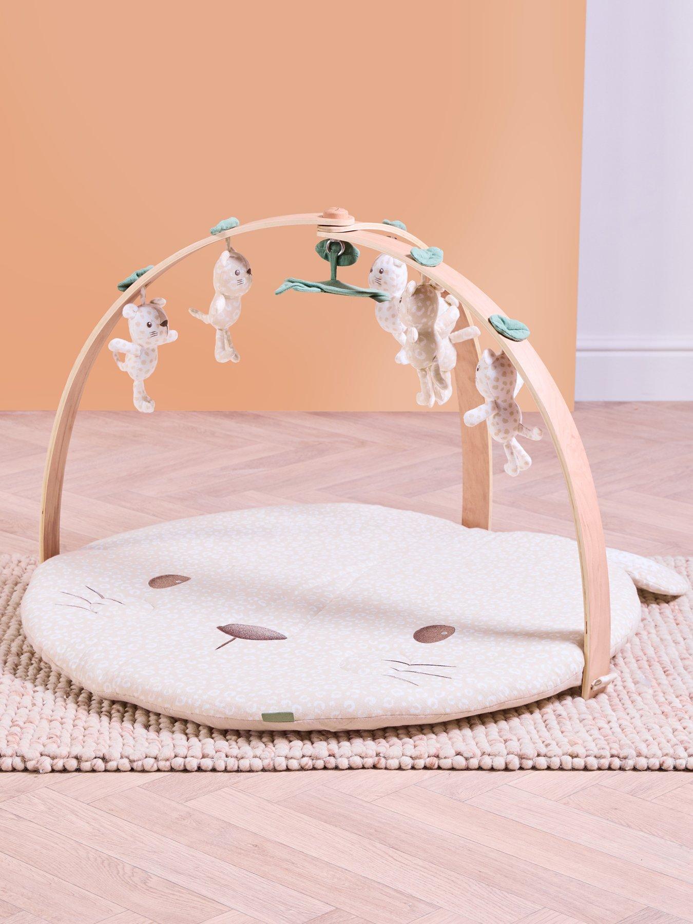 Image 3 of 7 of Tutti Bambini Luxury Wood &amp; Muslin Playgym - Love Cat