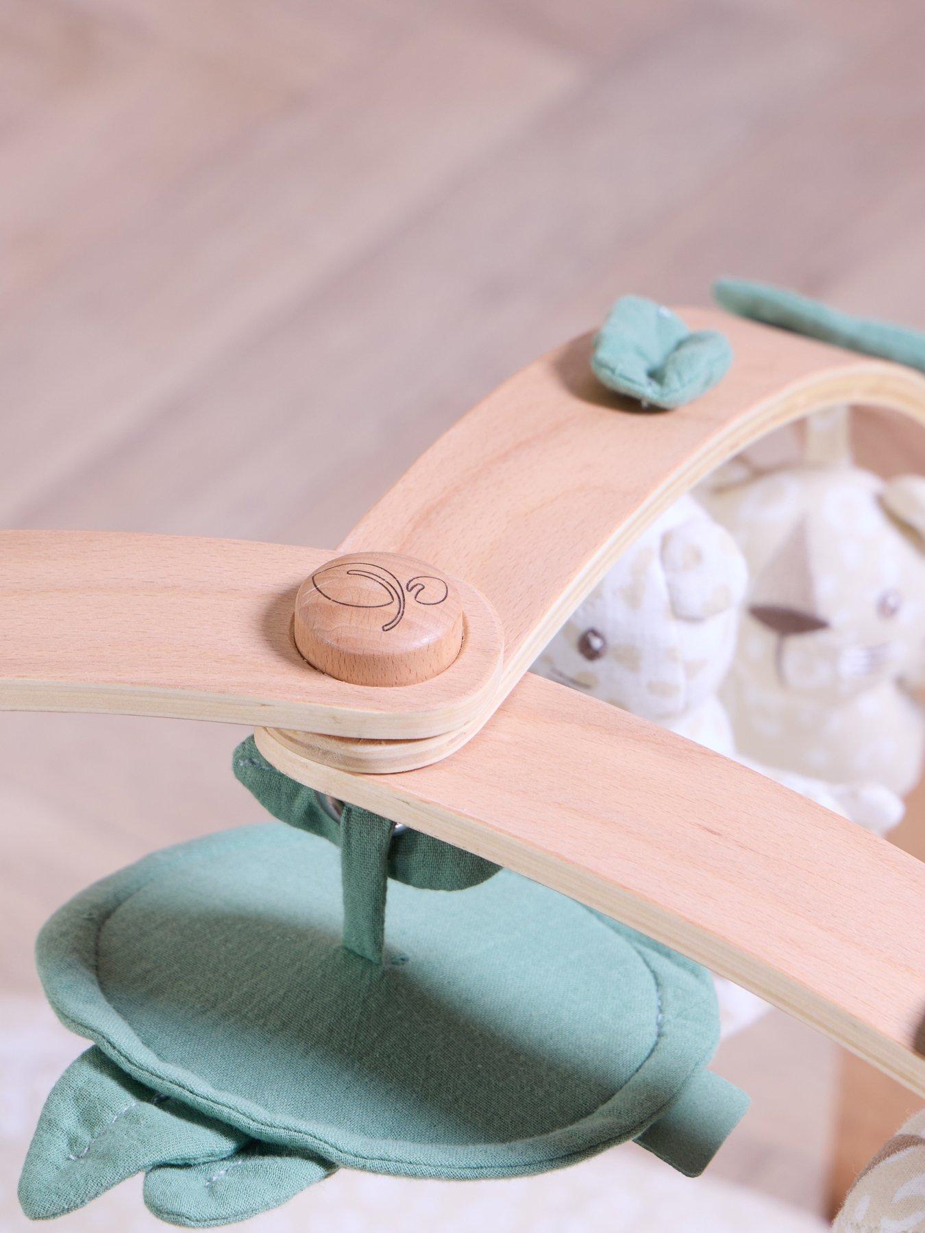 Image 5 of 7 of Tutti Bambini Luxury Wood &amp; Muslin Playgym - Love Cat