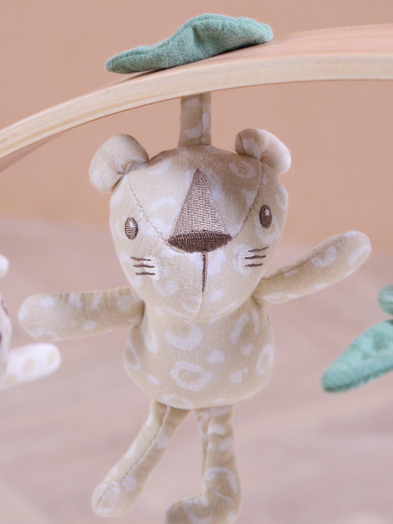 Image 6 of 7 of Tutti Bambini Luxury Wood &amp; Muslin Playgym - Love Cat