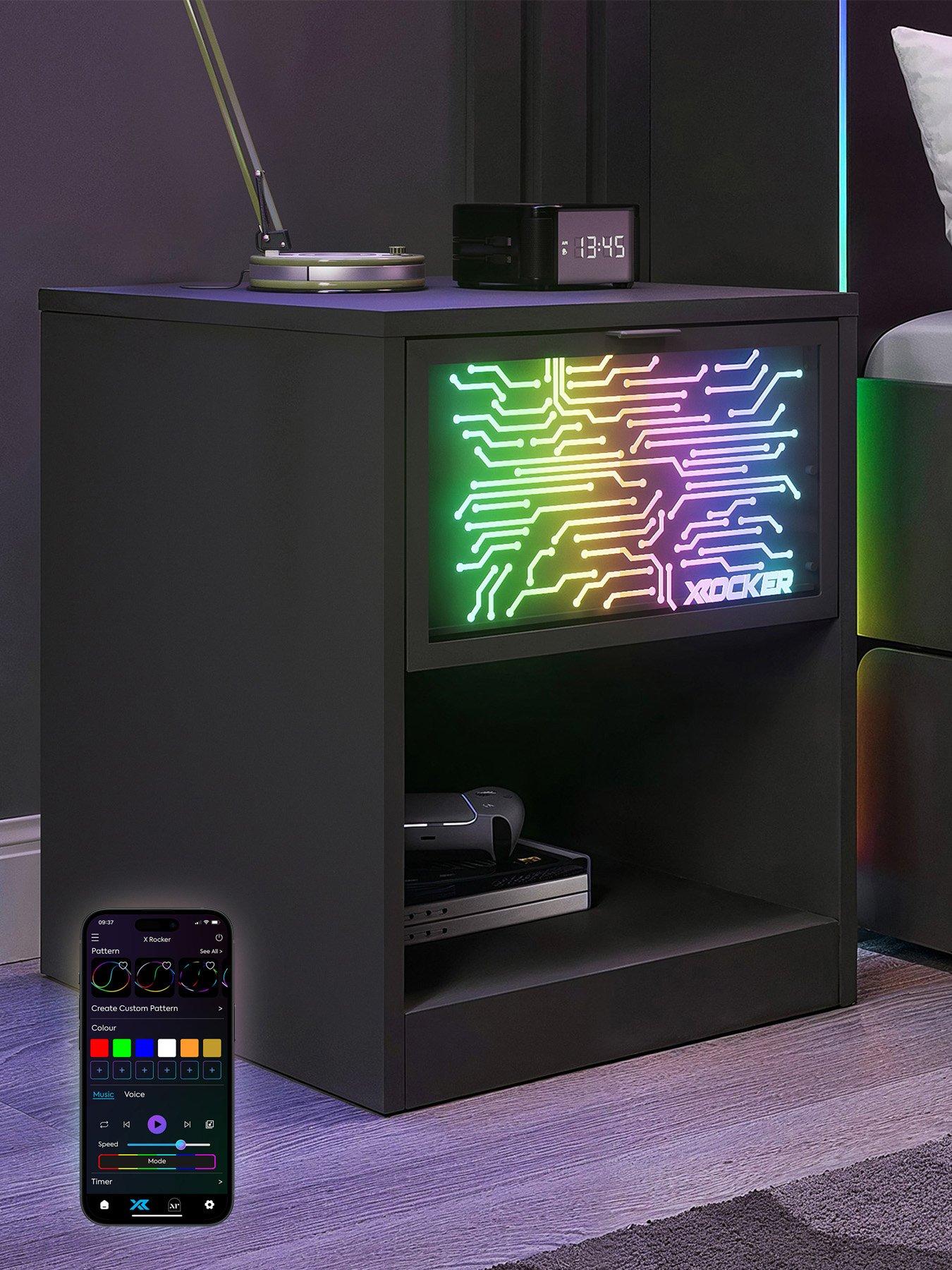 X Rocker Neonite Bedside Circuit Edition With App Control Led Lights