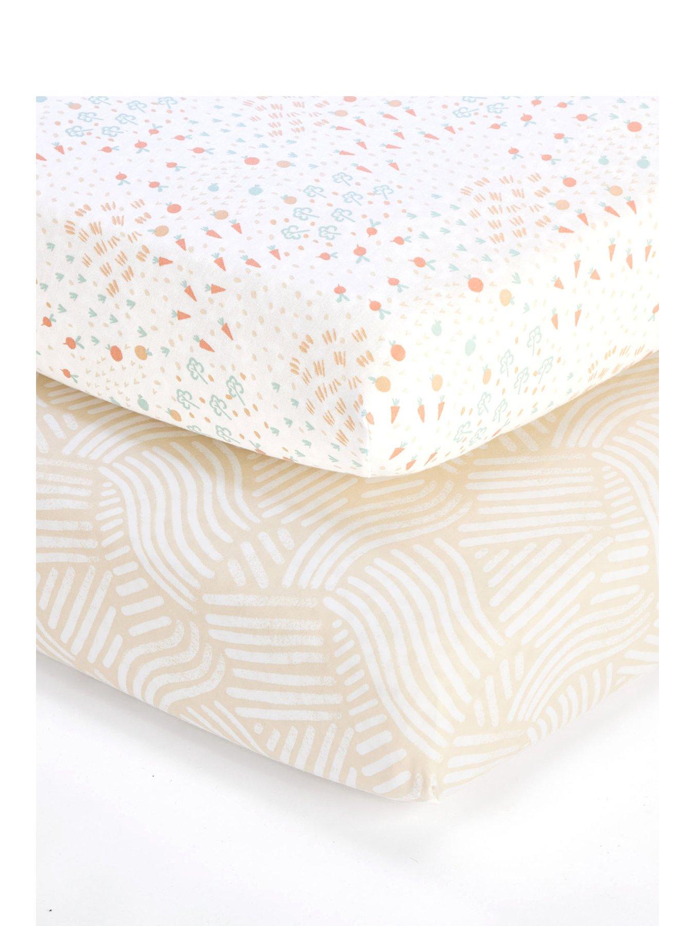 image of tutti-bambini-bedside-crib-fitted-sheets-2-pack-good-life