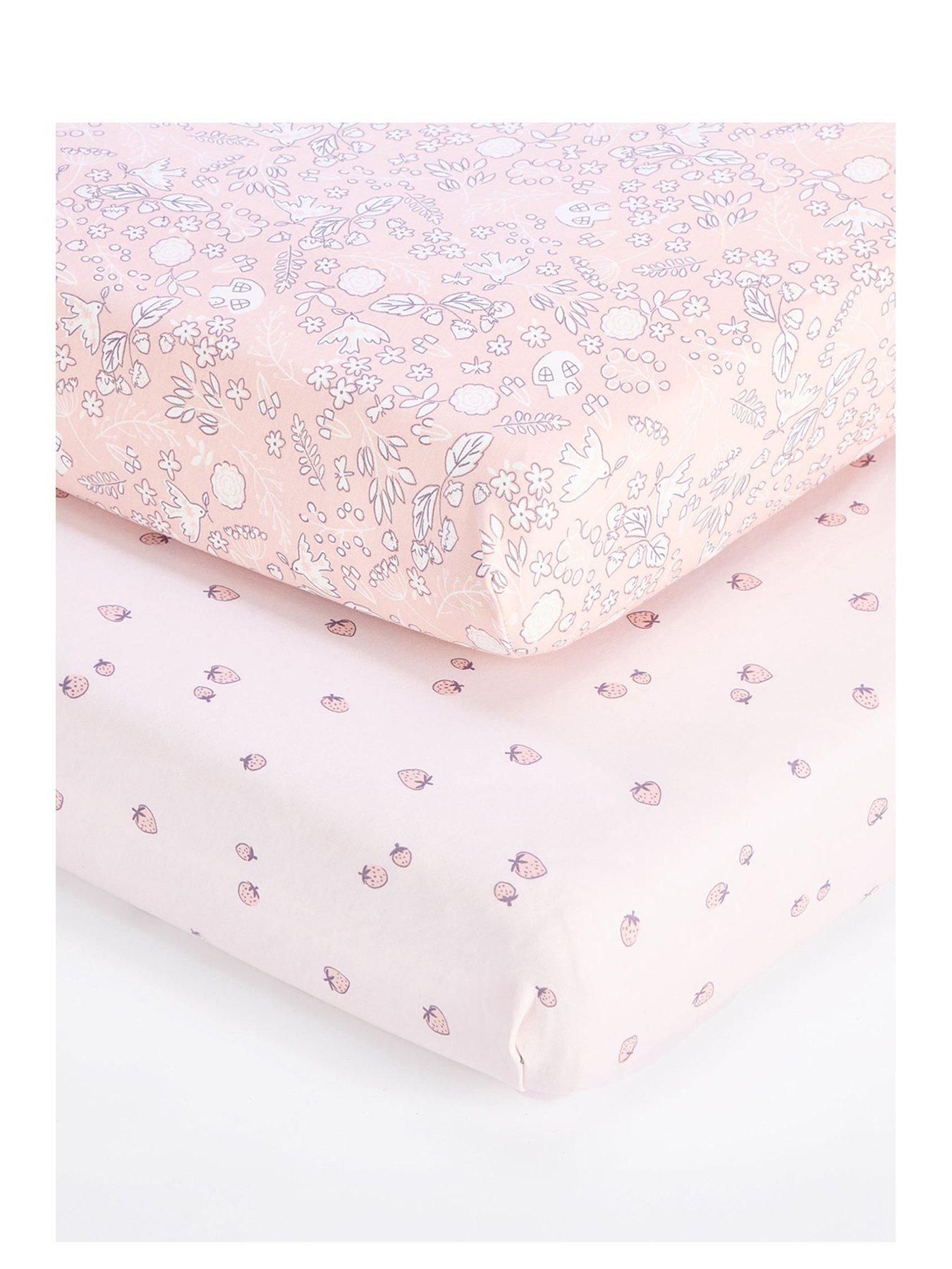  image of tutti-bambini-bedside-crib-fitted-sheets-2-pack-tiny-tails