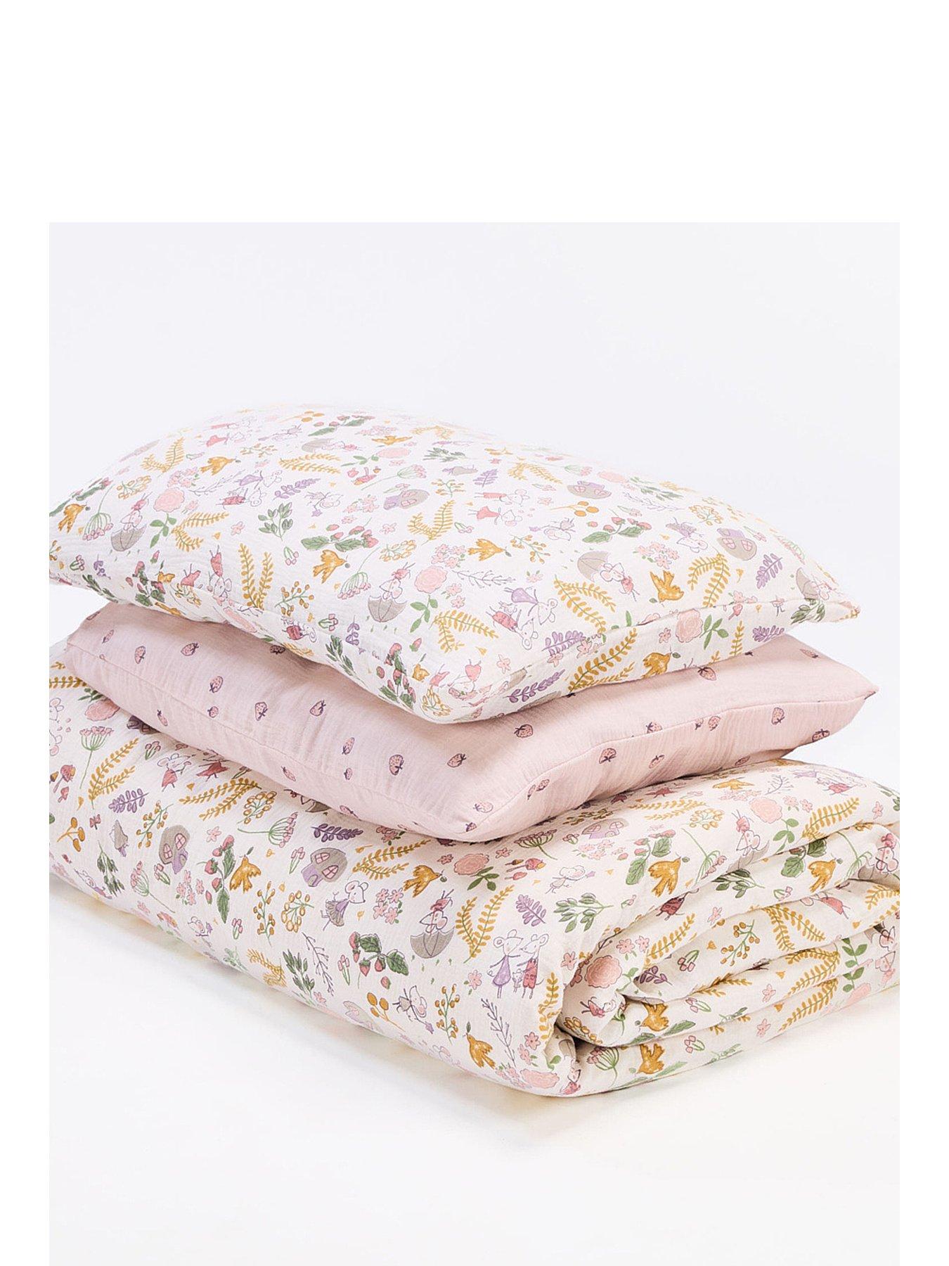  image of tutti-bambini-cot-bed-duvet-cover-pillowcase-set-tiny-tails