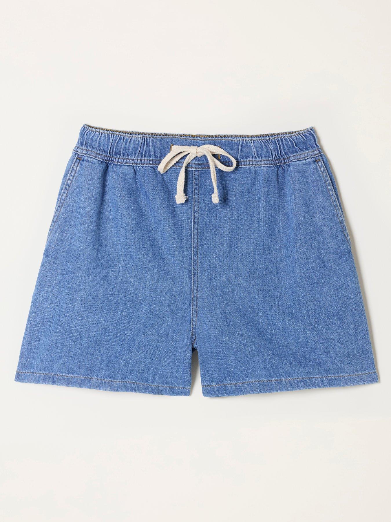Image 6 of 6 of FatFace Cosby Denim Shorts - Light Wash