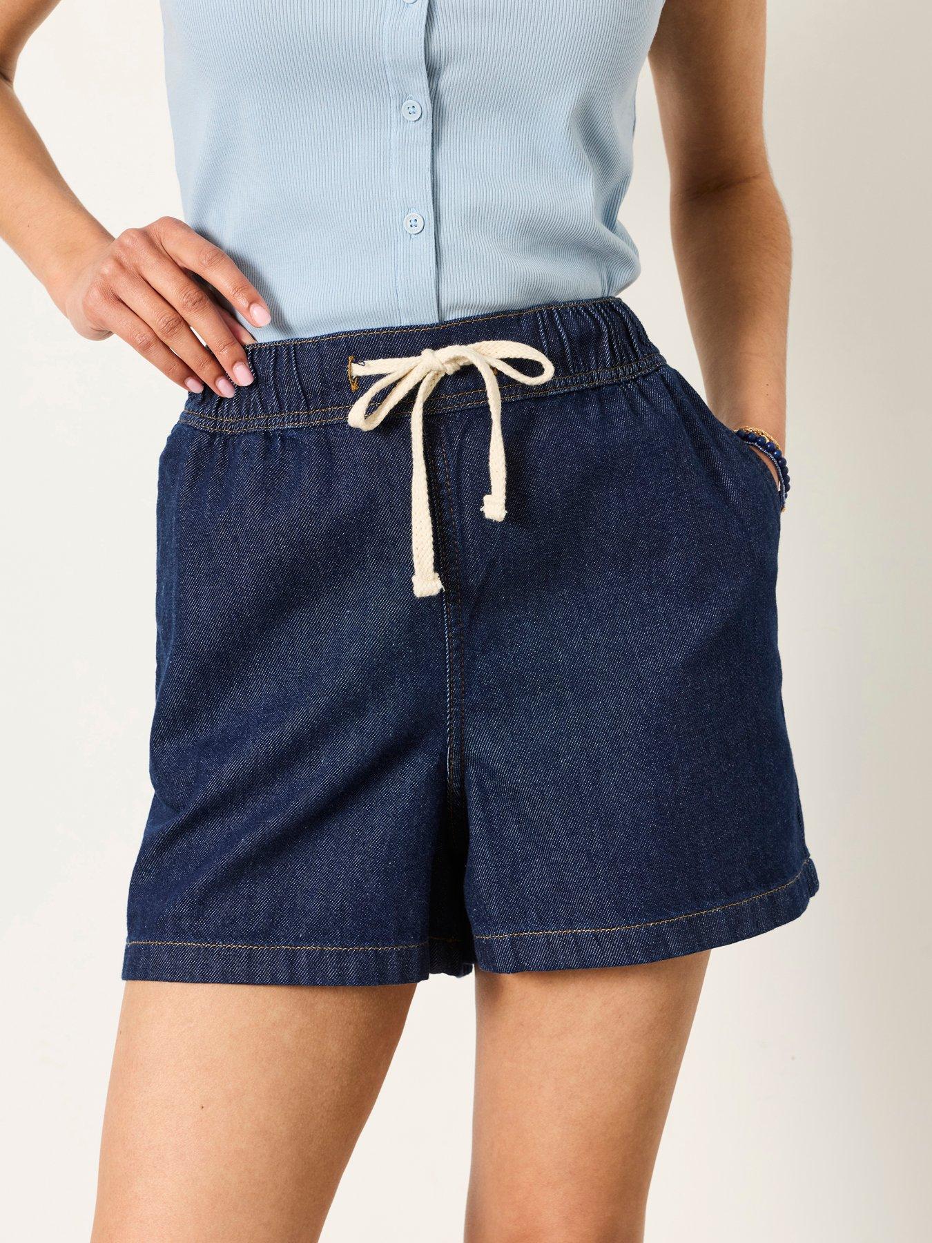 FatFace Cosby Denim Shorts - Blue