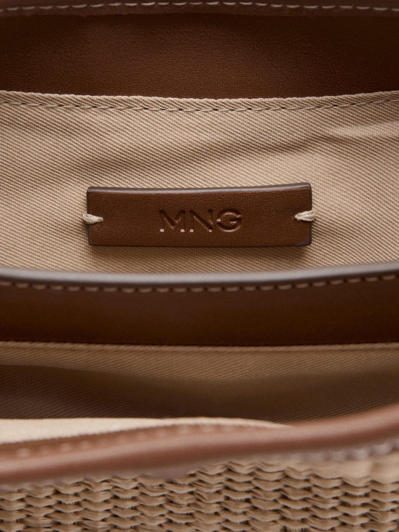 Image 5 of 5 of Mango Woven Bucket Bag - Brown