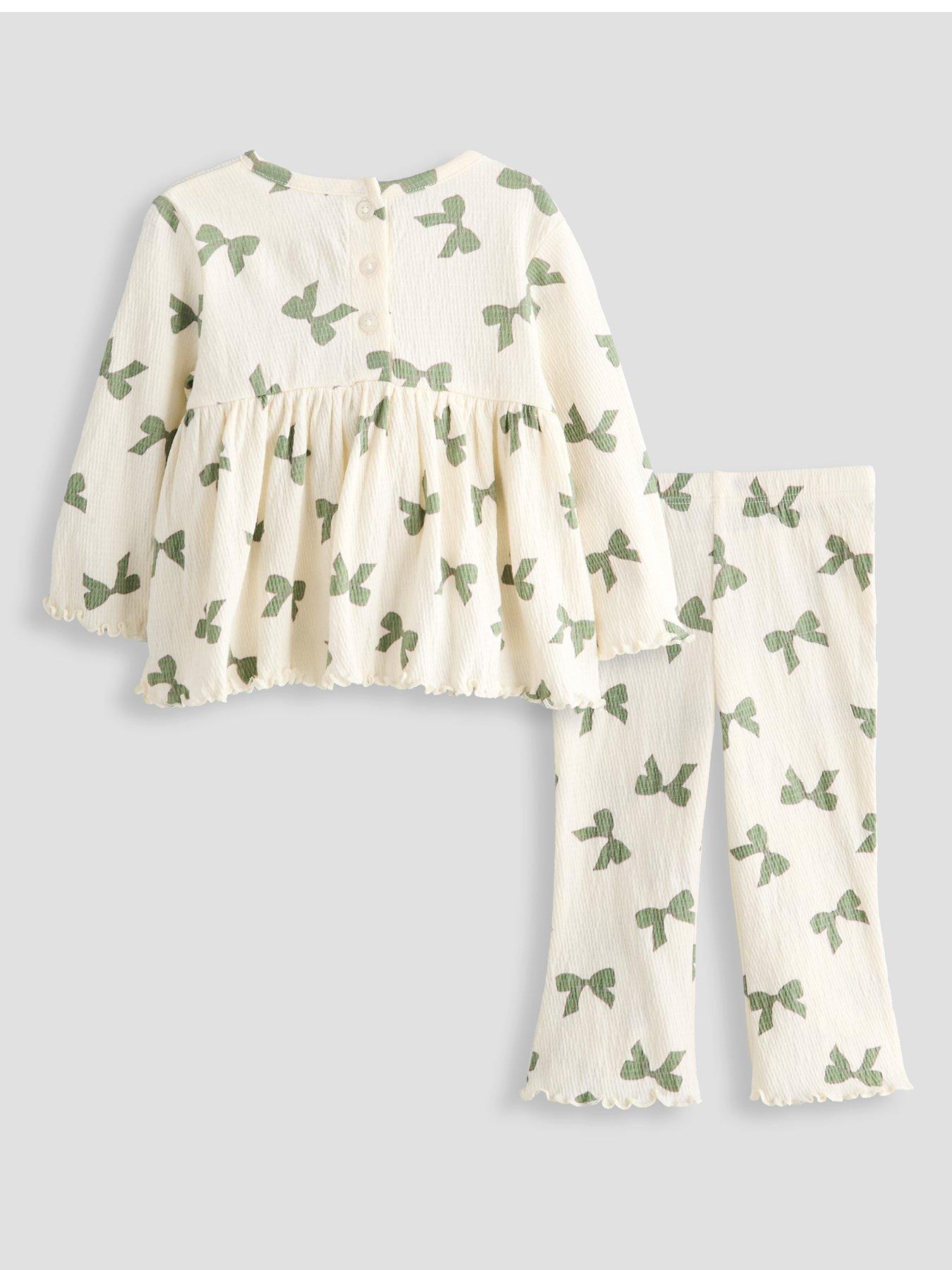 Image 2 of 4 of The Very Collection Baby Girl Crinkle Top And Flare Set (0-3 months - 18-24 months) - Multi