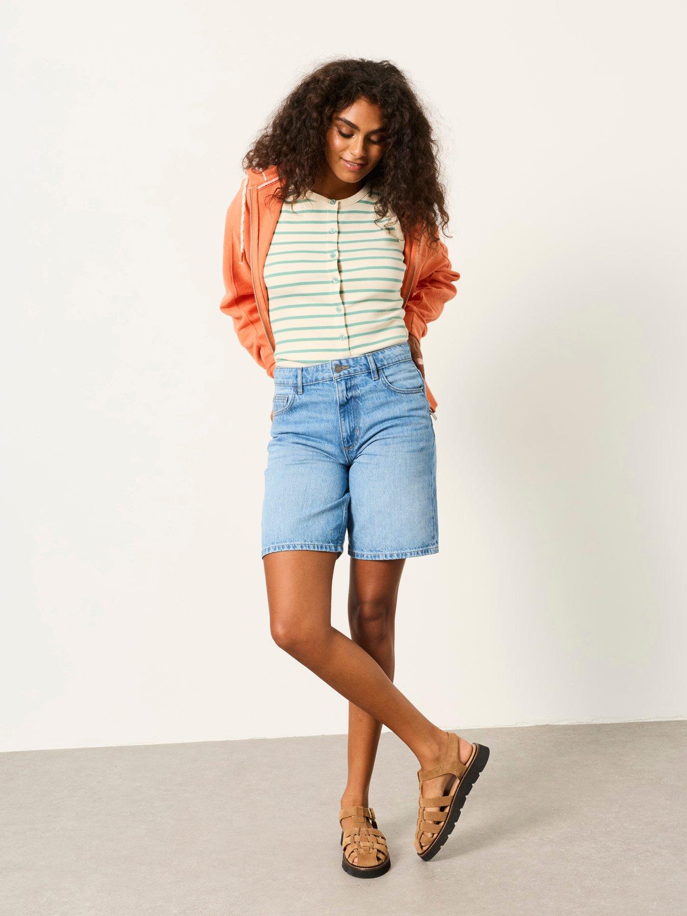 FatFace Isabelle Bermuda Shorts - Blue