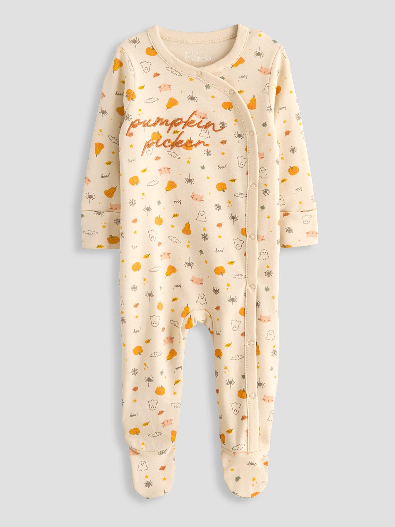 The Very Collection Pumpkin Picker Single Sleepsuit - Multi