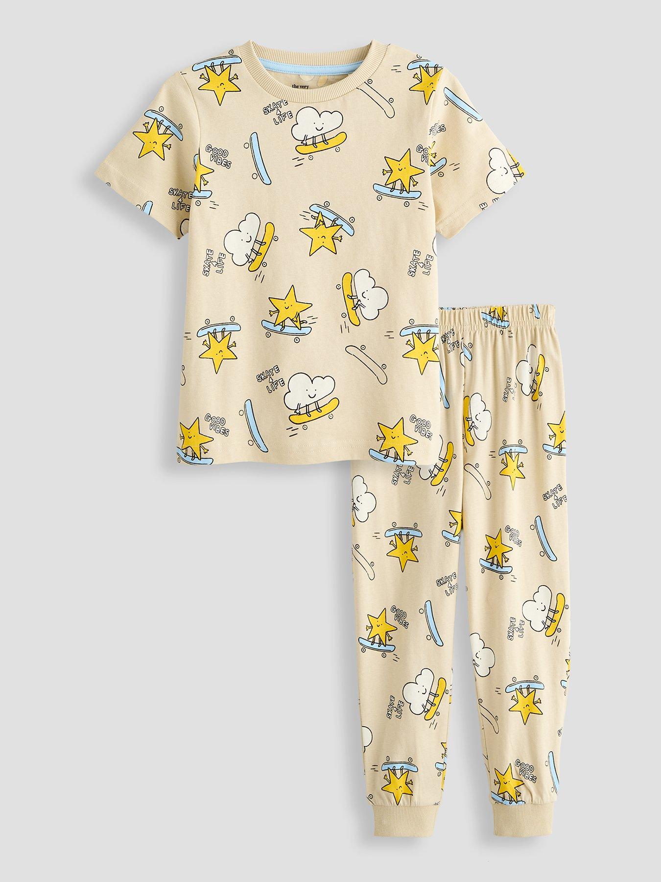 The Very Collection Toddler Boy Skater Short Sleeve Pyjamas - Multi