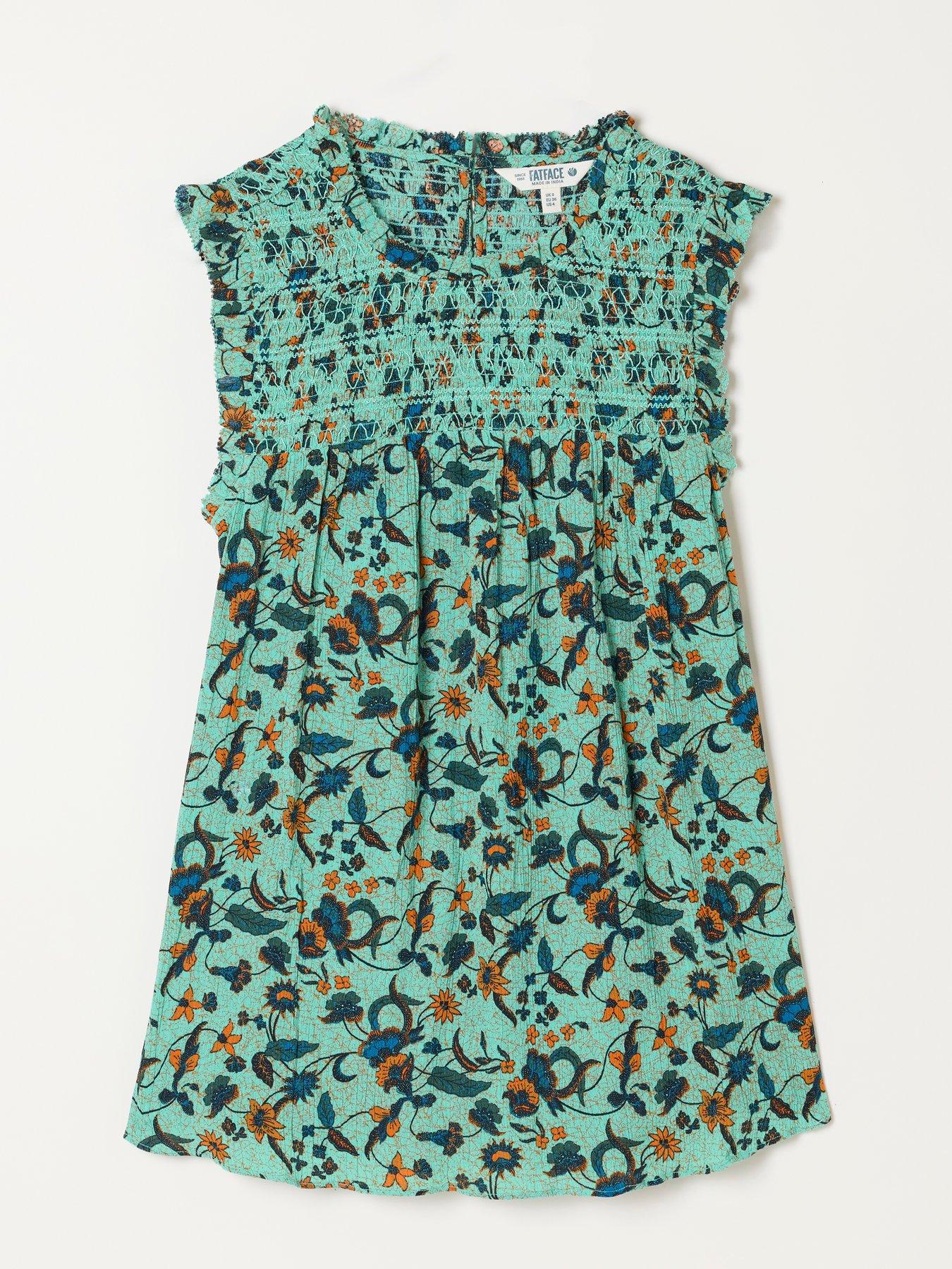 Image 7 of 7 of FatFace Elle Batik Blouse - Blue