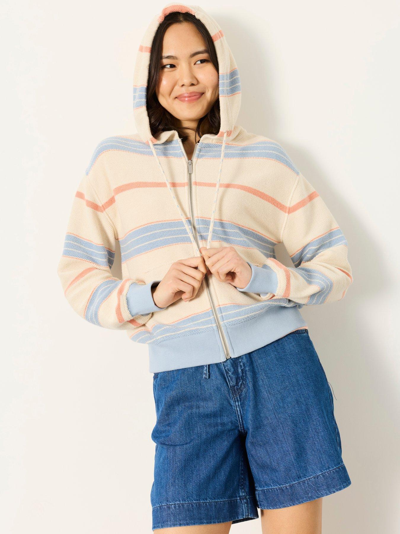 Image 4 of 6 of FatFace Homespin Zip Thru Hoodie - Multi