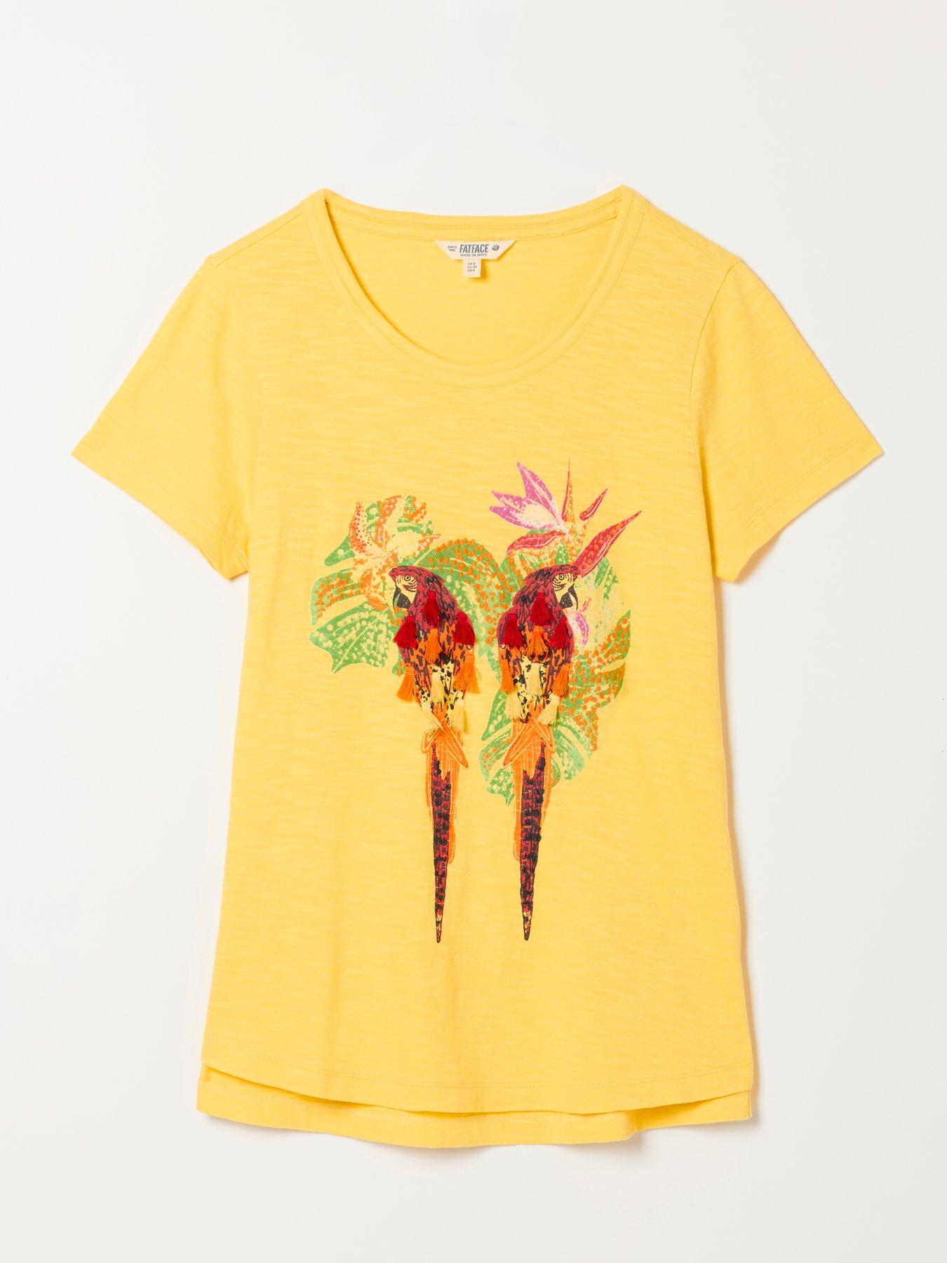 Image 7 of 7 of FatFace Parrot Graphic - Yellow
