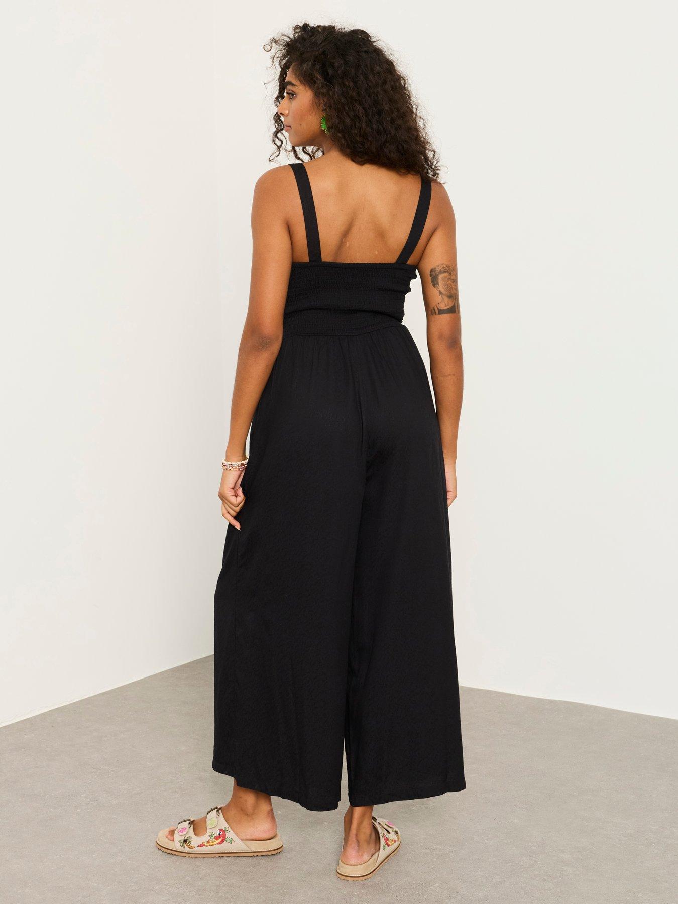 Image 2 of 5 of FatFace Ruby Jumpsuit - Black