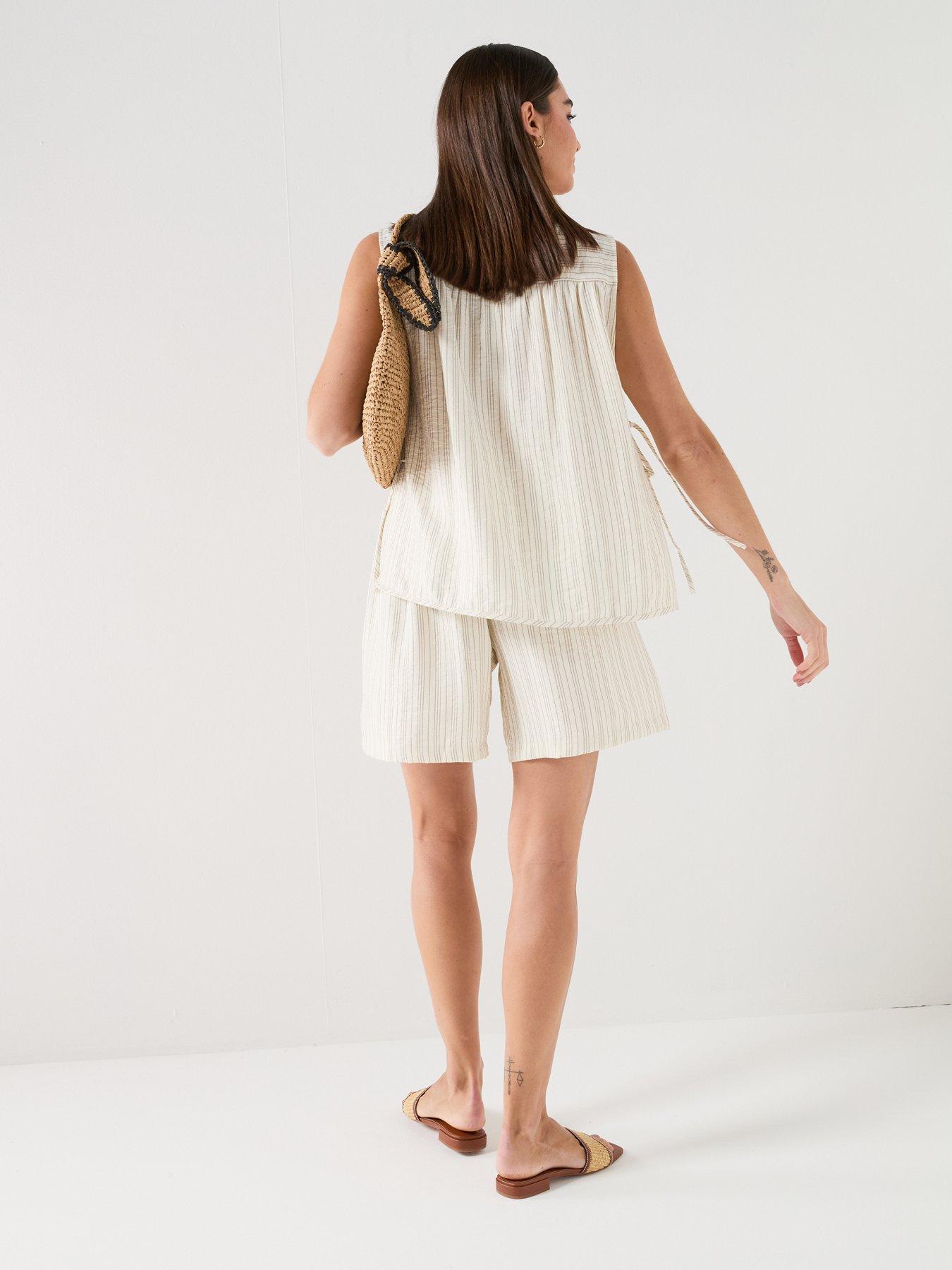 Image 2 of 5 of JDY Meghan Tie Top - Cream