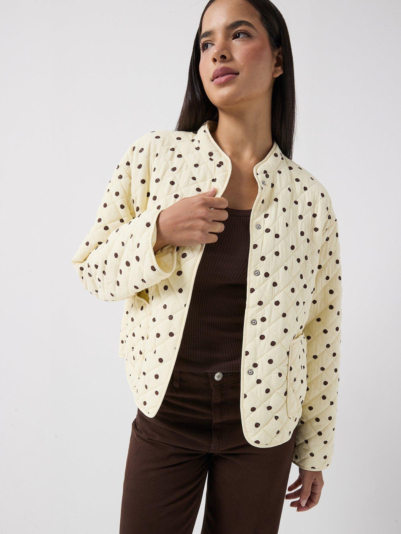 PIECES Rikke Quilted Jacket - Yellow