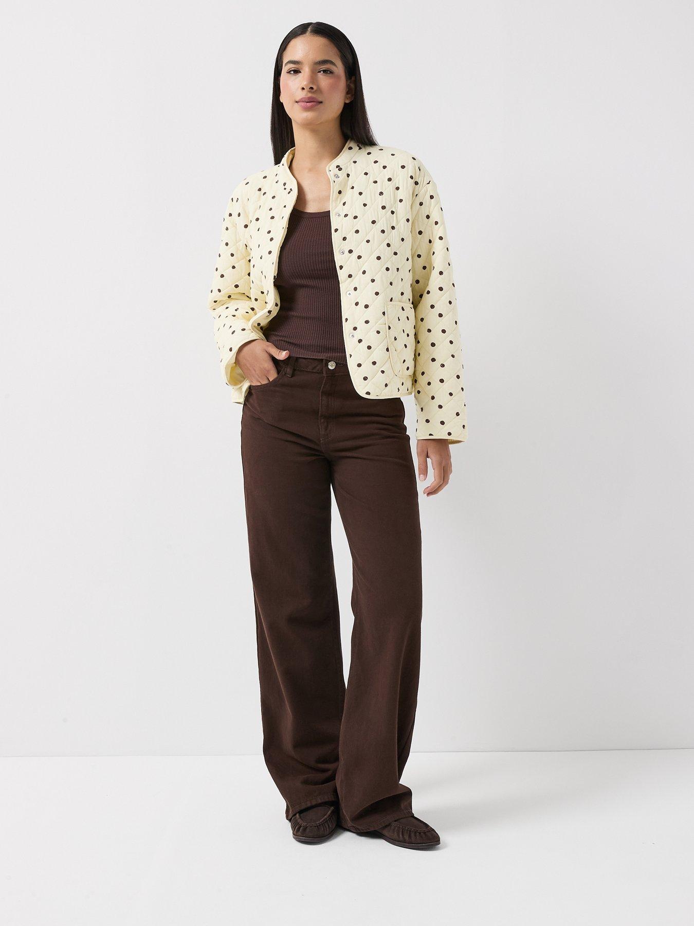 Image 6 of 6 of PIECES Pcrikke Quilted Jacket - Yellow
