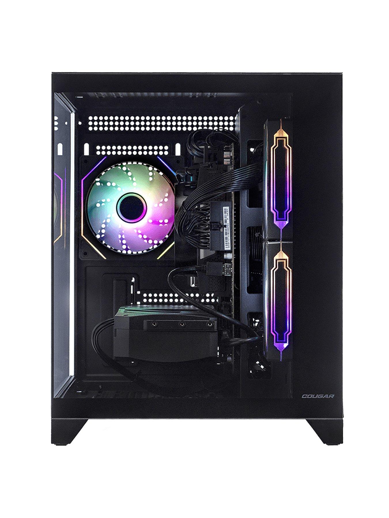  image of stormforce-carbon-amd-ryzen-5-16gb-ram-1tb-ssd-geforce-rtx-3050-gaming-desktop-bundle