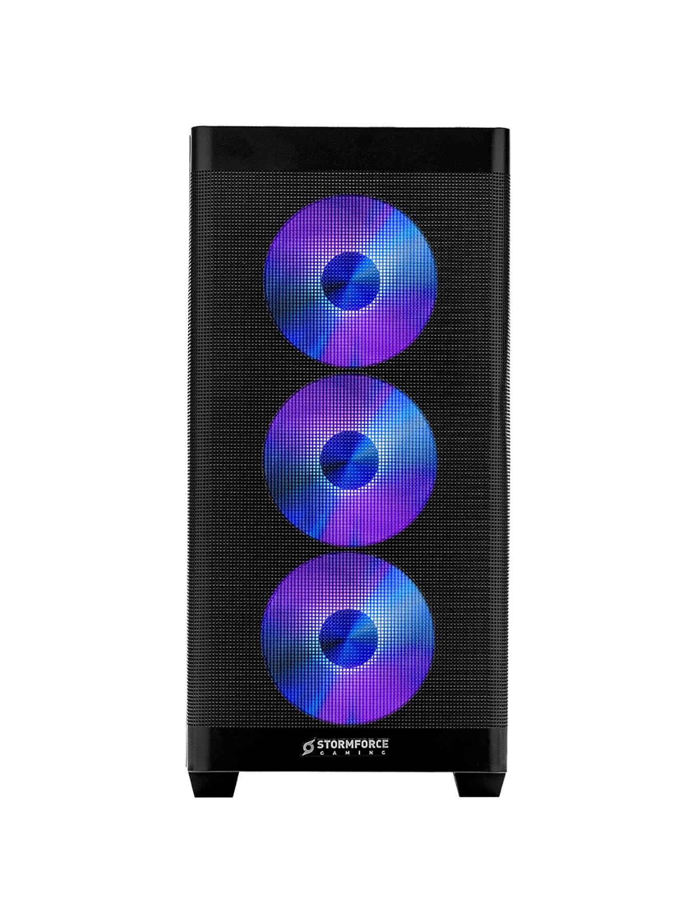 image of stormforce-recon-amd-ryzen-5-16gb-ram-1tb-ssd-geforce-rtx-5060-gaming-desktop