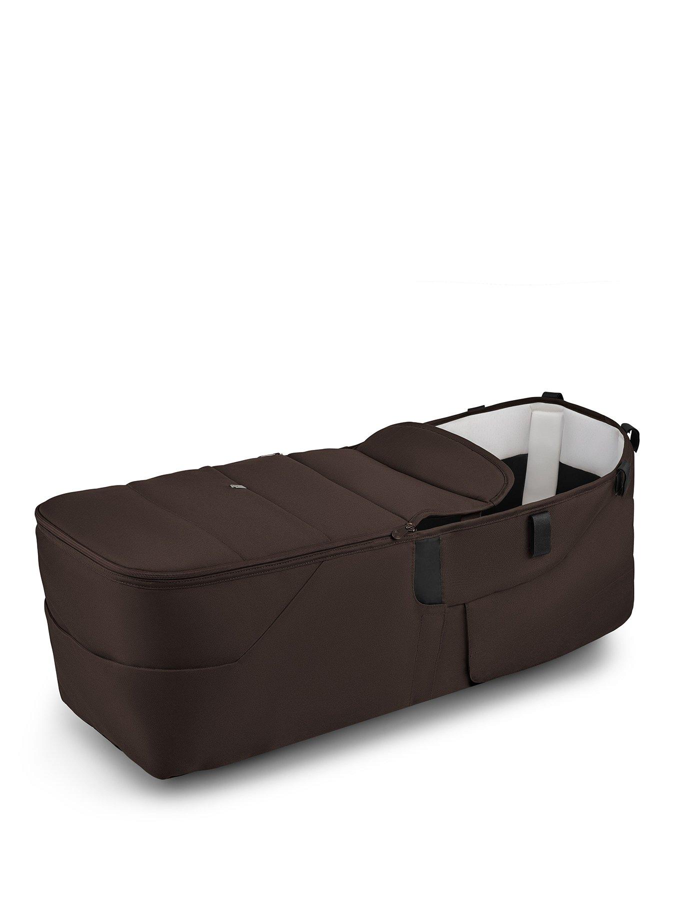  image of bugaboo-donkey-6-twin-carrycot-fabric-complete-cocoa-brown