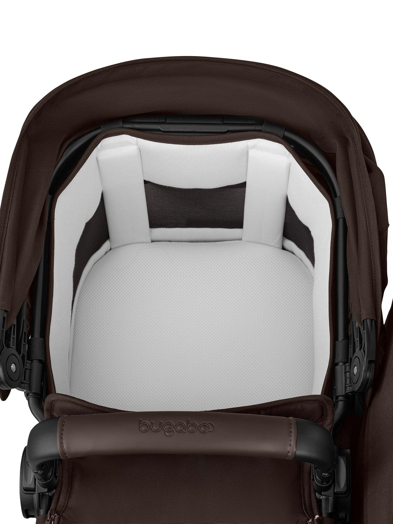  image of bugaboo-donkey-6-twin-carrycot-fabric-complete-cocoa-brown