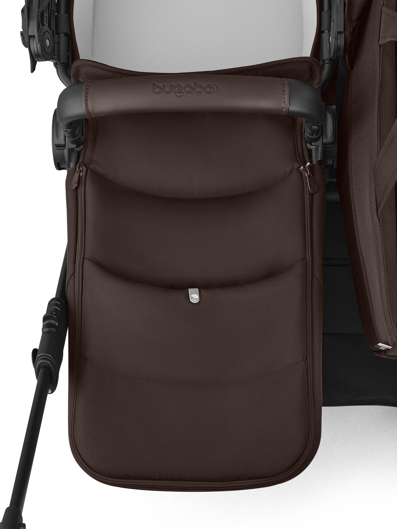  image of bugaboo-donkey-6-twin-carrycot-fabric-complete-cocoa-brown