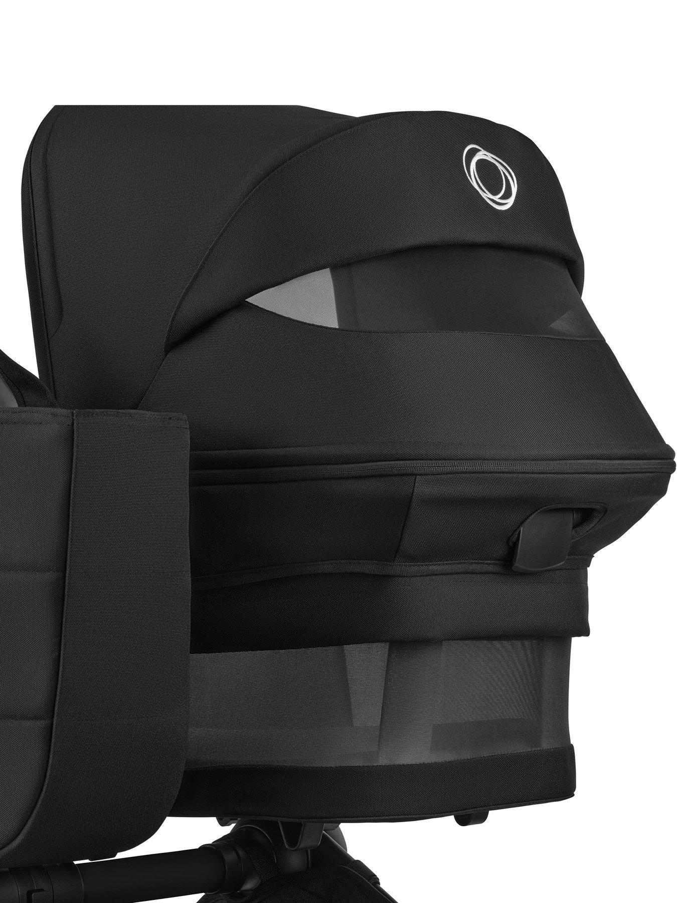  image of bugaboo-donkey-6-twin-carrycot-fabric-complete-heritage-black