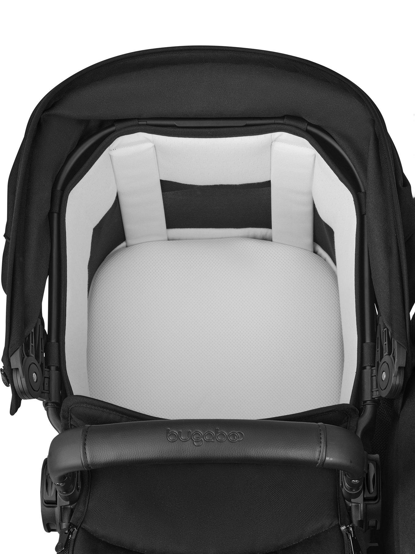  image of bugaboo-donkey-6-twin-carrycot-fabric-complete-heritage-black