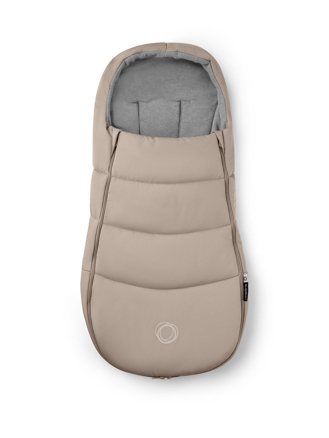 front image of bugaboo-footmuff-desert-taupe