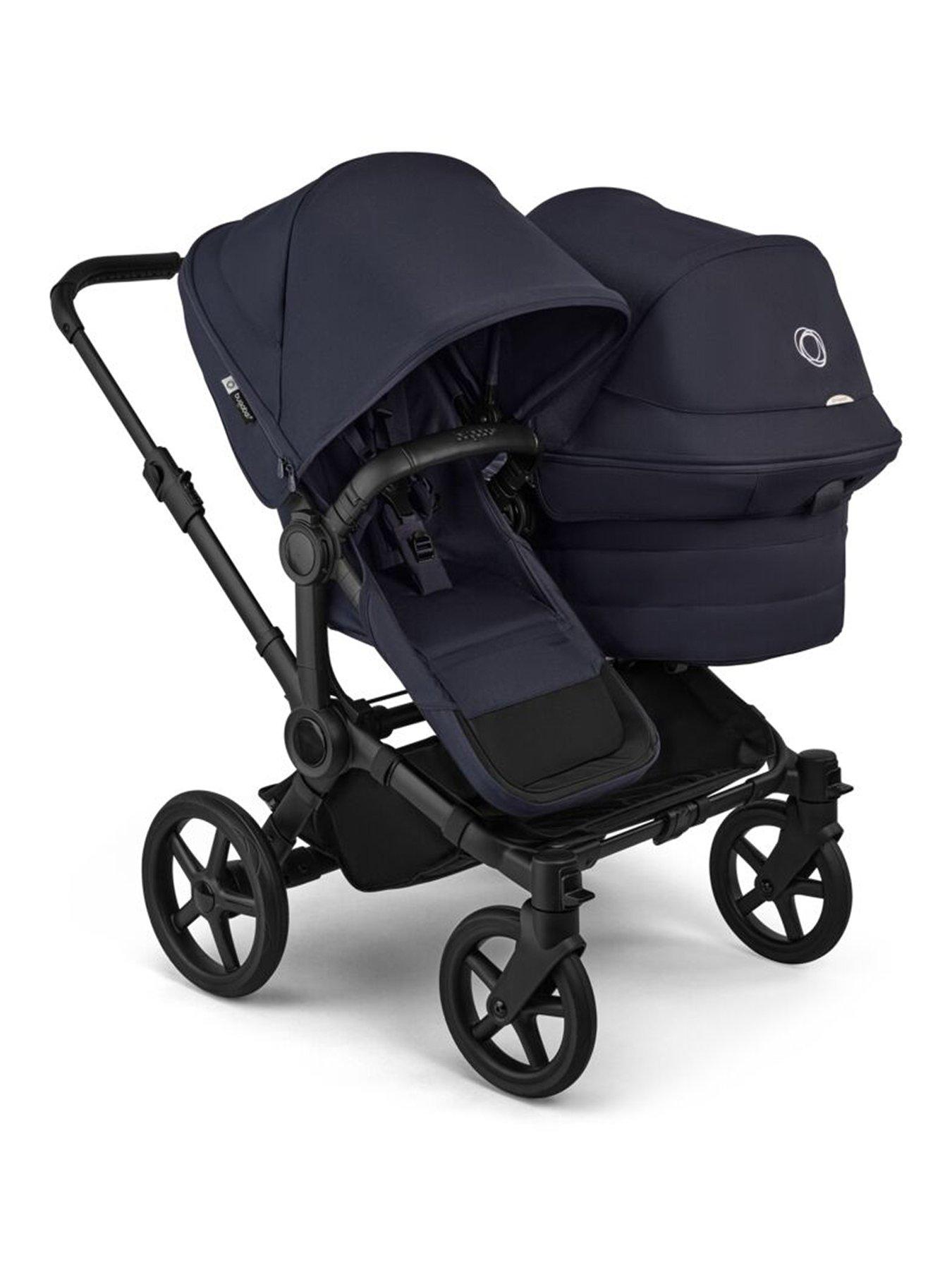 front image of bugaboo-donkey-6-double-pushchair--deep-indigo
