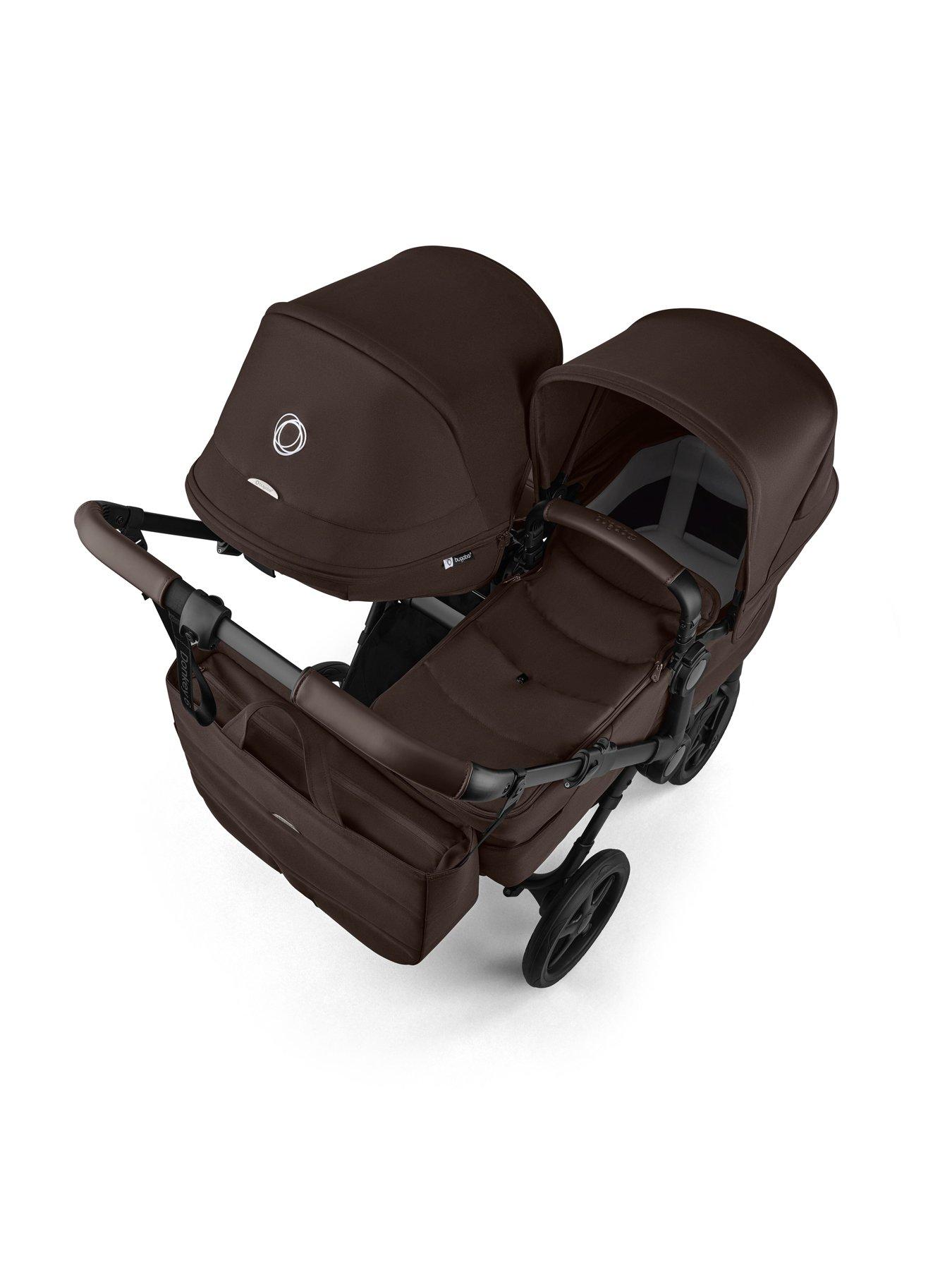  image of bugaboo-donkey-6-double-pushchair--cocoa-brown