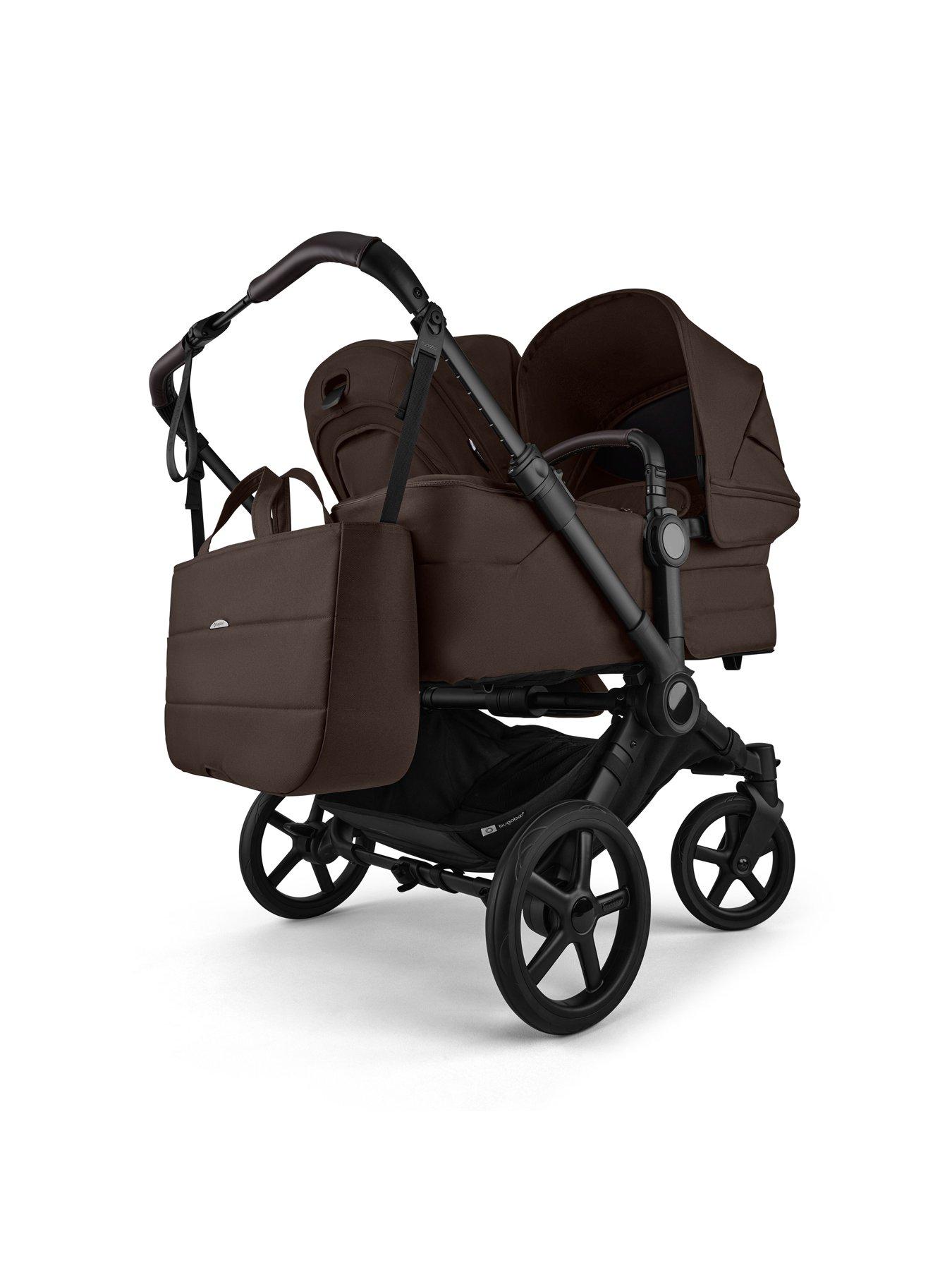  image of bugaboo-donkey-6-double-pushchair--cocoa-brown