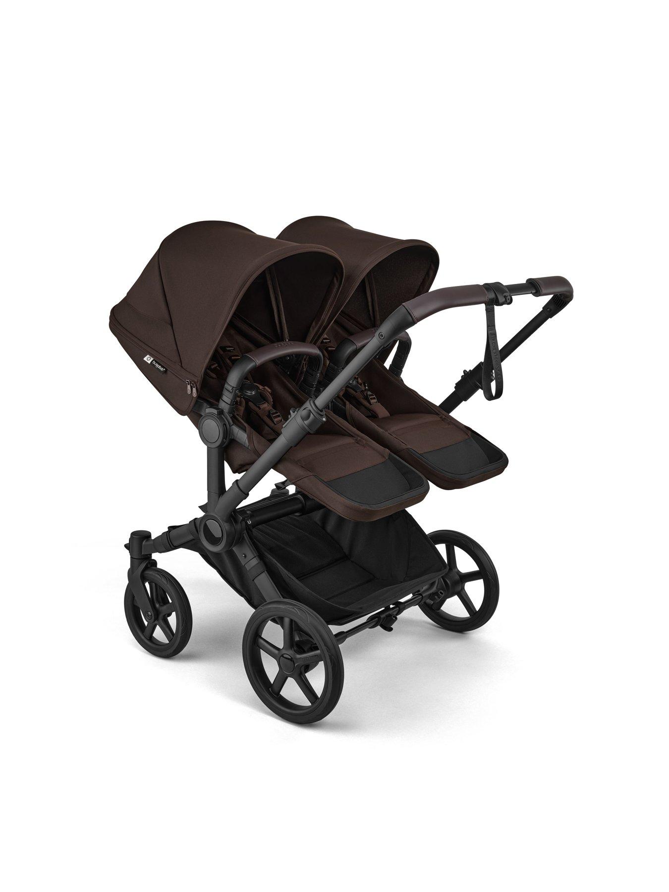  image of bugaboo-donkey-6-twin-pushchair--cocoa-brown