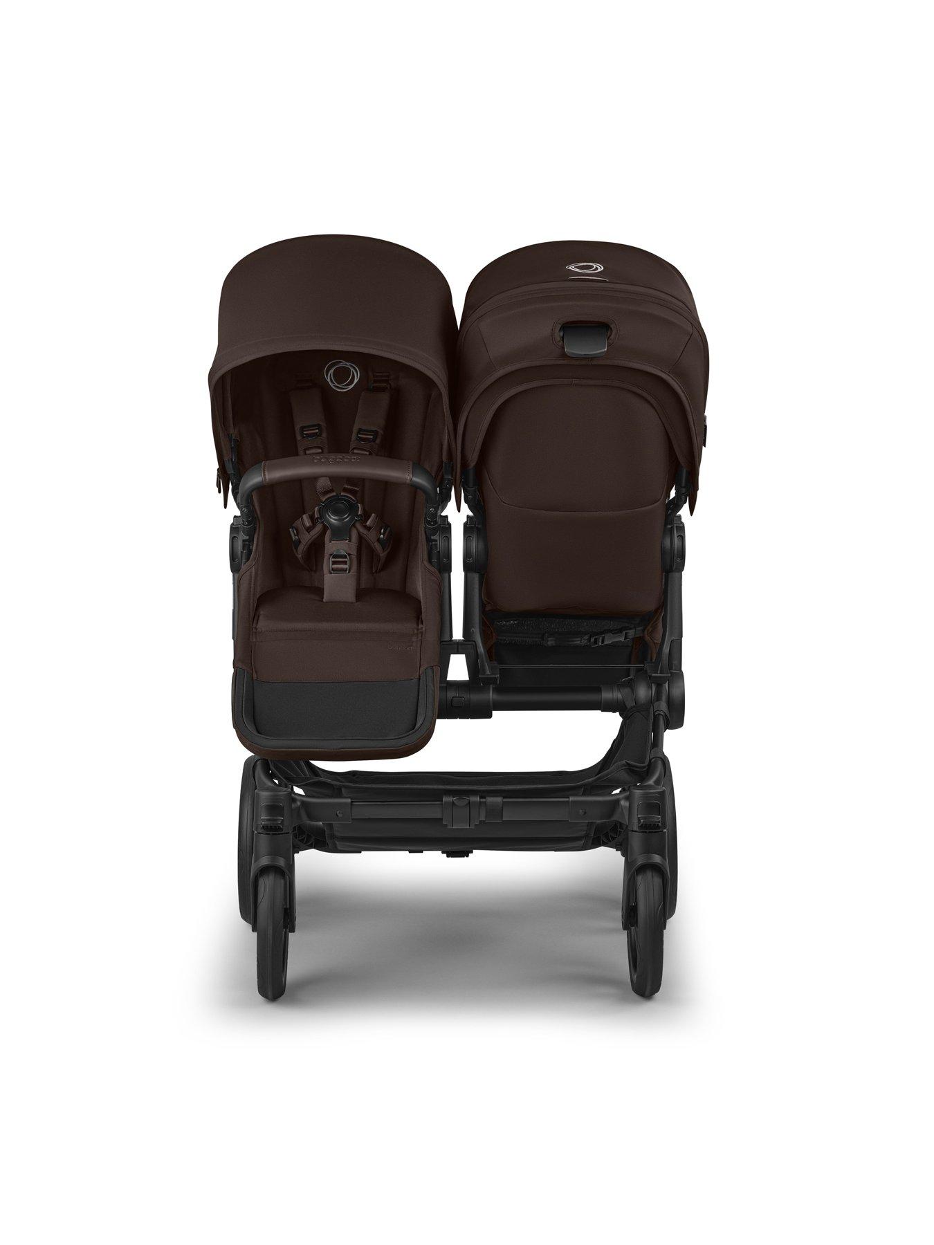  image of bugaboo-donkey-6-twin-pushchair--cocoa-brown