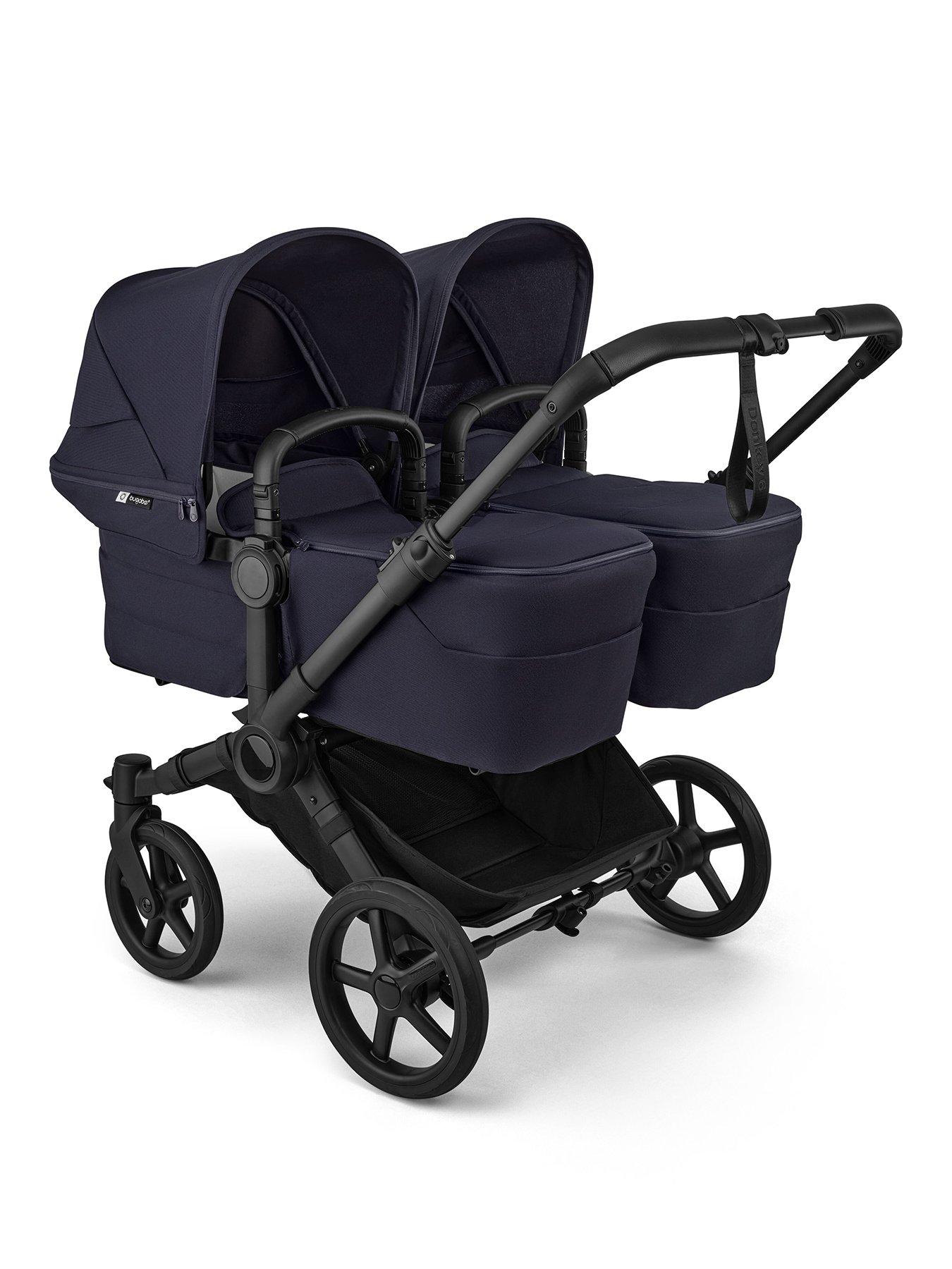 front image of bugaboo-donkey-6-twin-pushchair--deep-indigo