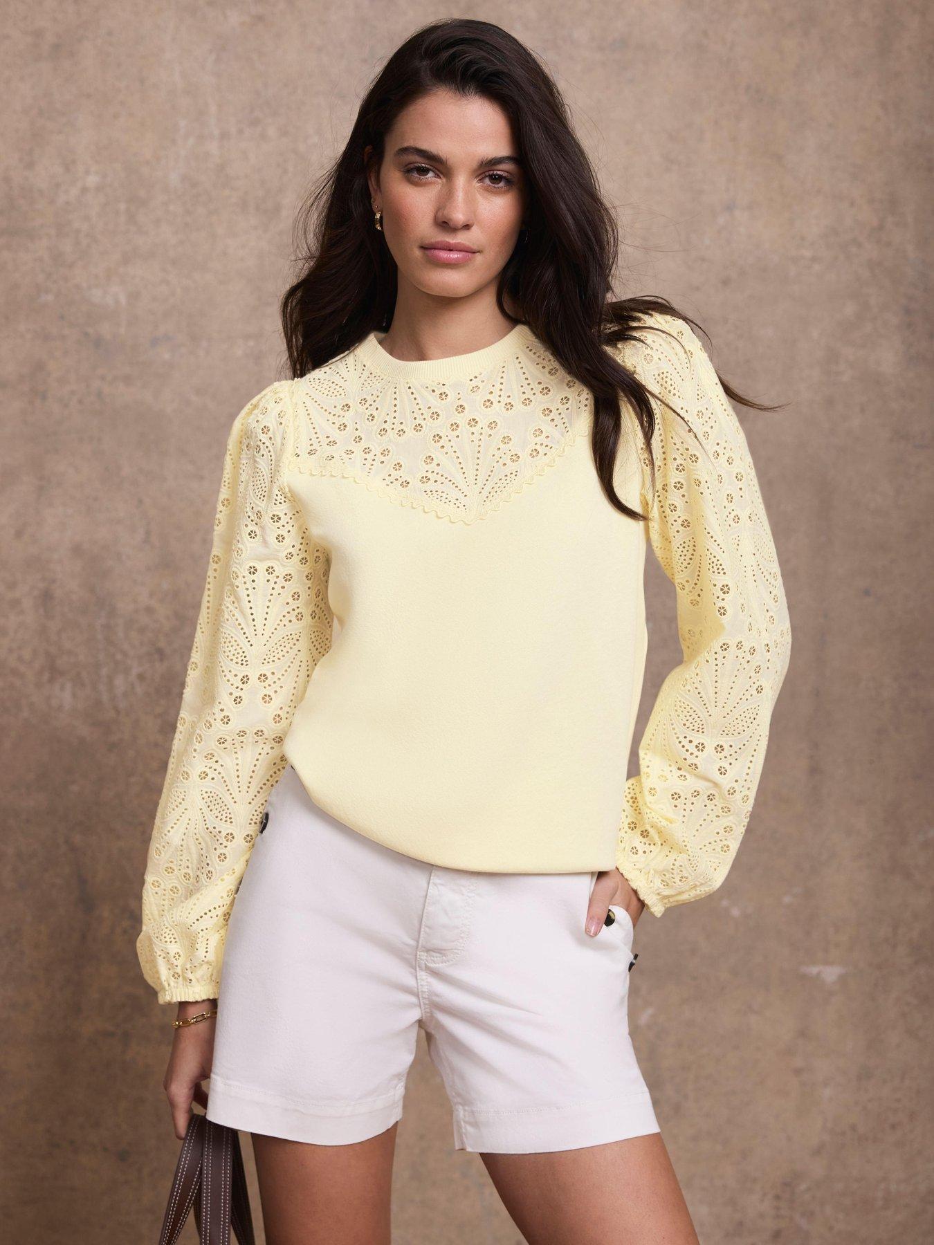stillFront image of mint-velvet-button-front-chino-shorts-ivory