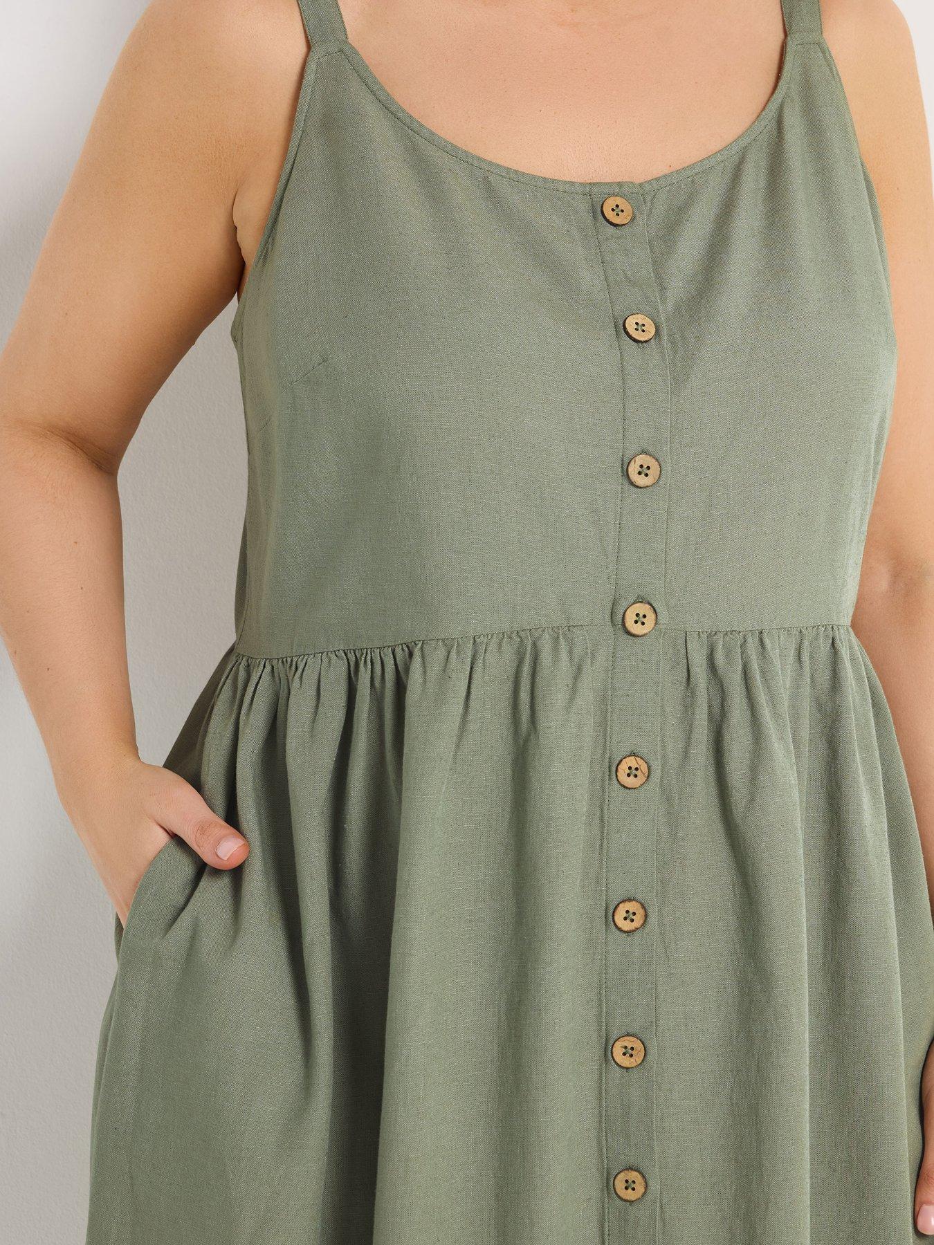  image of yours-curve-linen-button-sundress