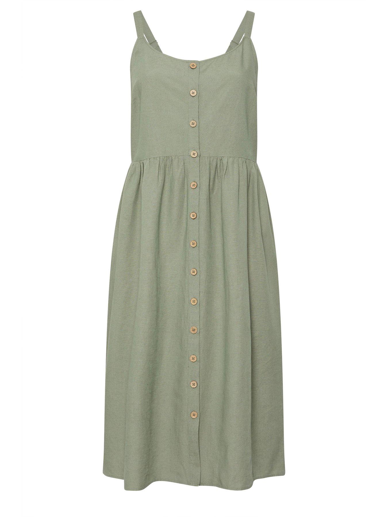  image of yours-curve-linen-button-sundress