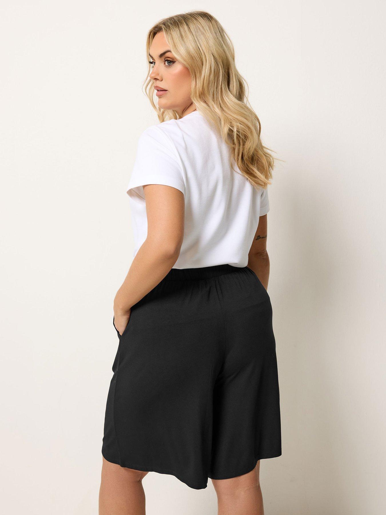 Image 2 of 4 of Yours Curve Pull On Jersey Shorts