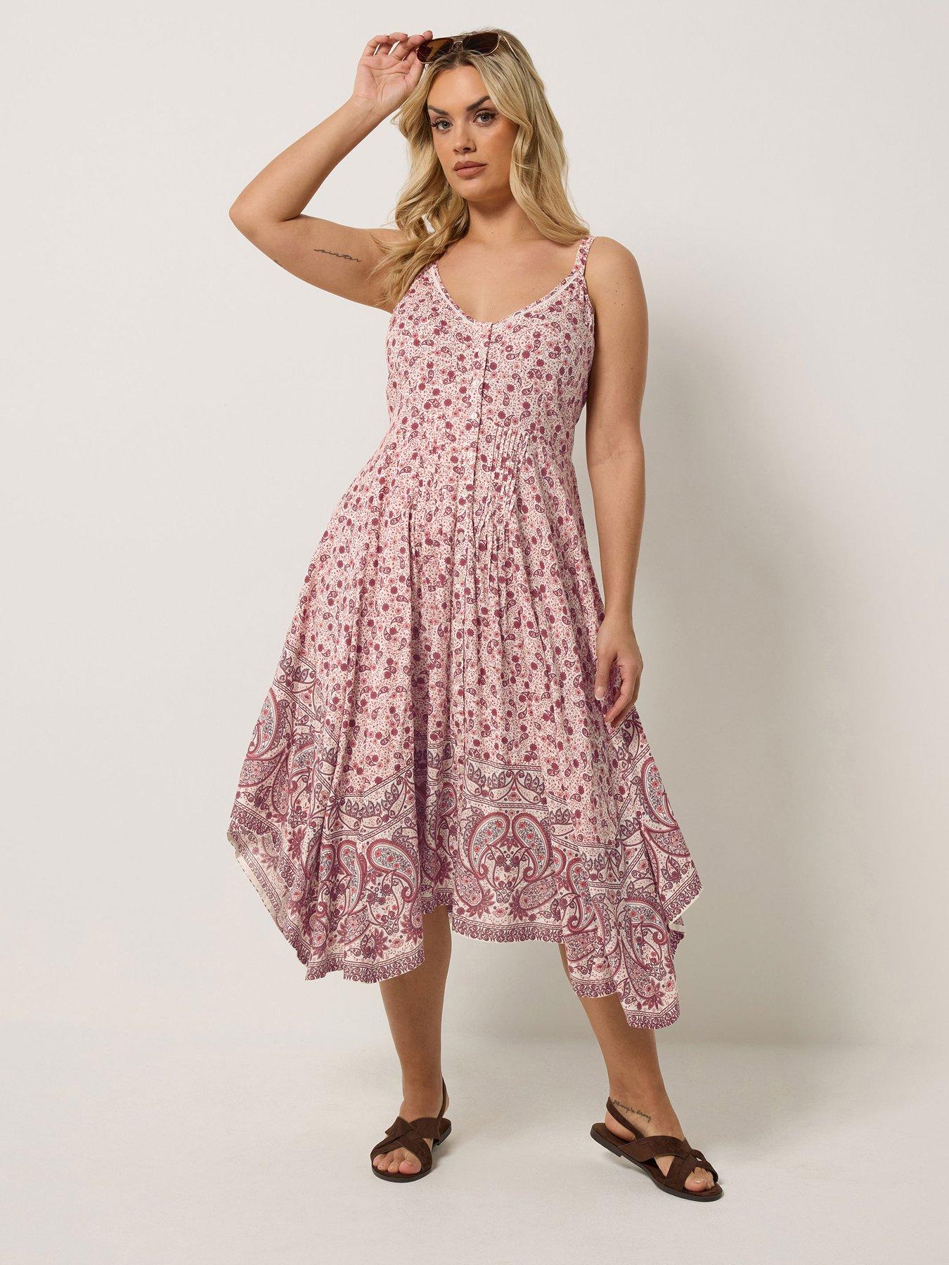 Yours Curve Hanky Hem Dress
