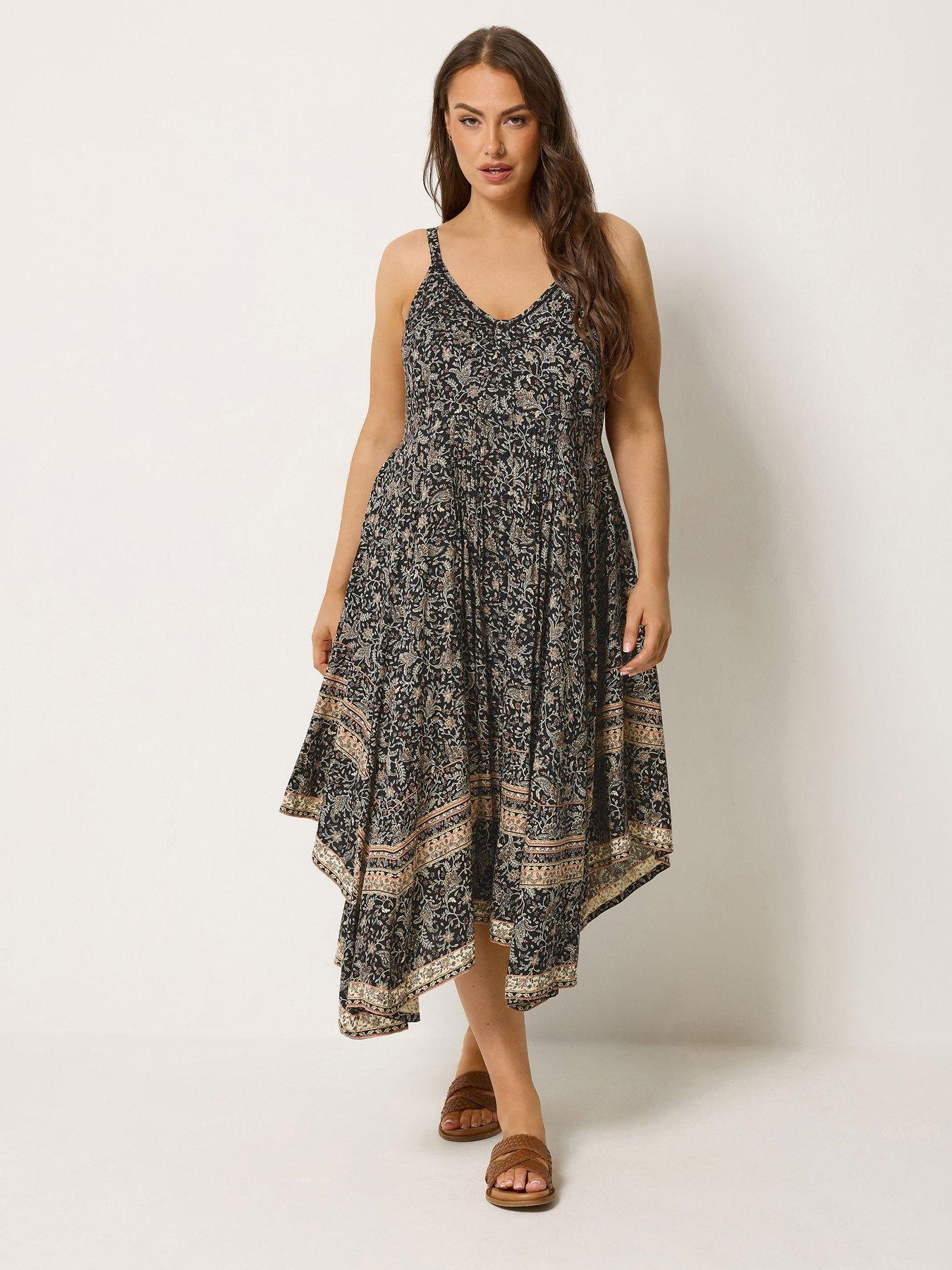 Yours Curve Hanky Hem Dress