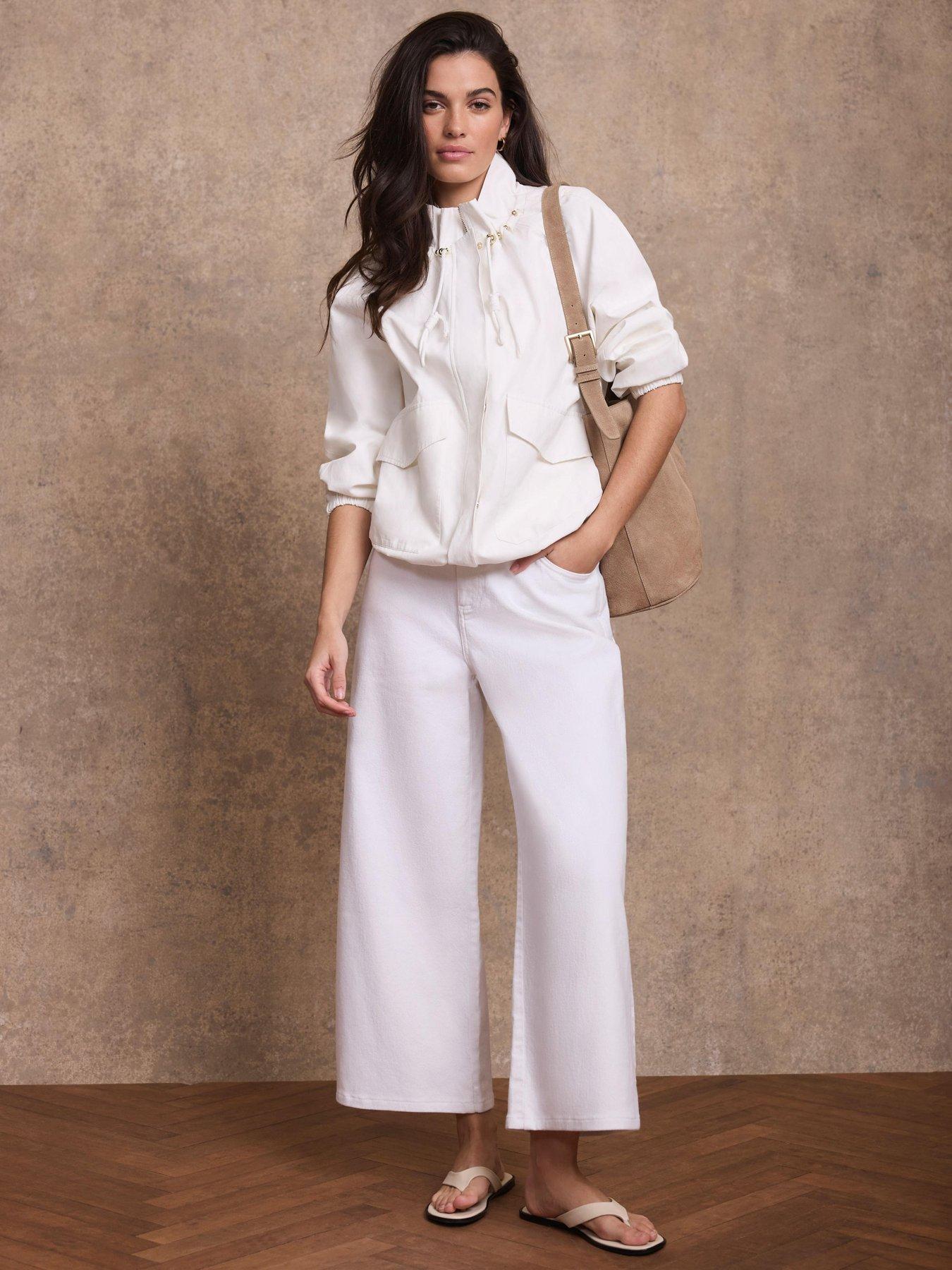 Image 4 of 6 of Mint Velvet Ivory Technical Jacket - White