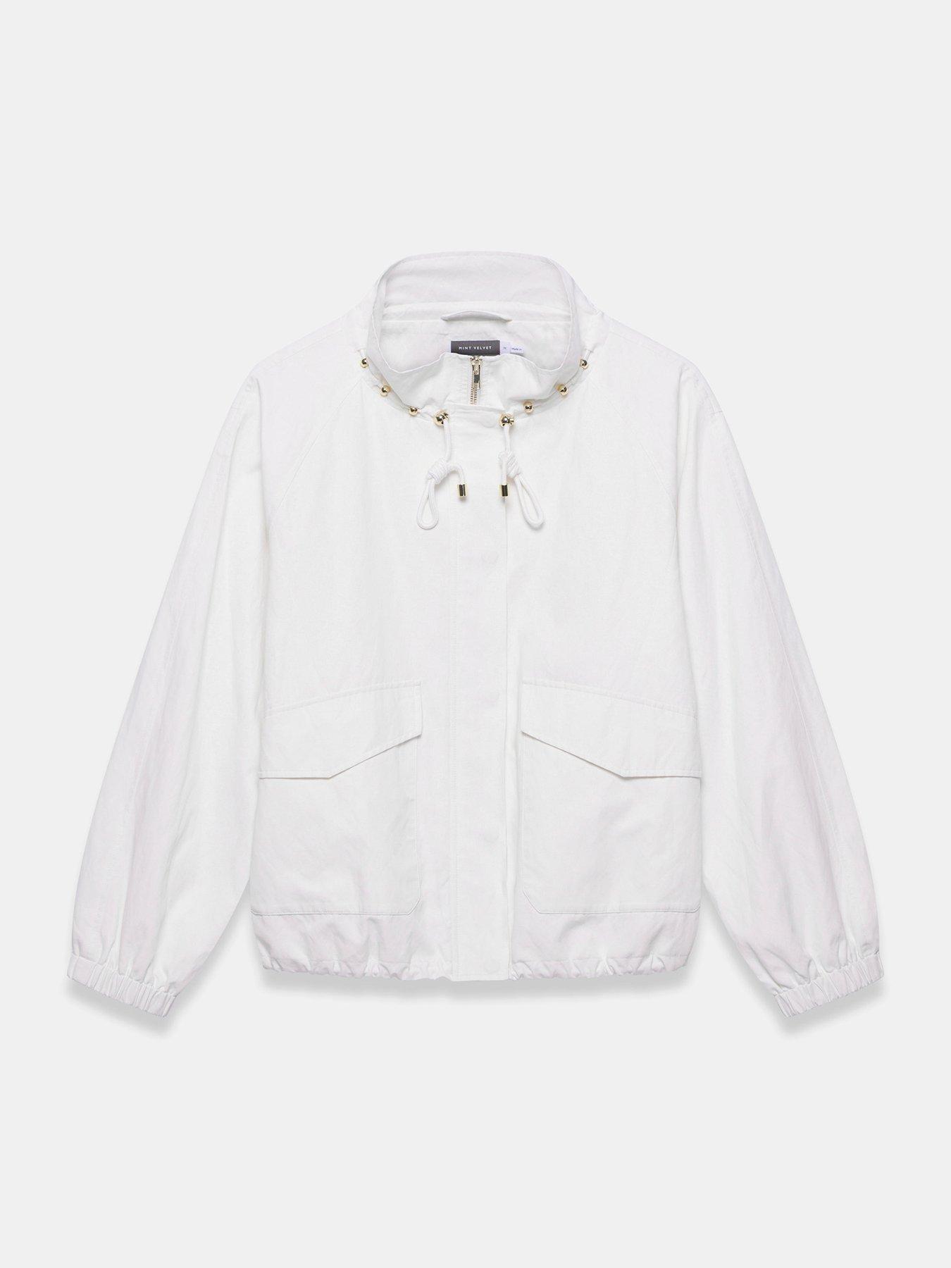 Image 5 of 6 of Mint Velvet Ivory Technical Jacket - White